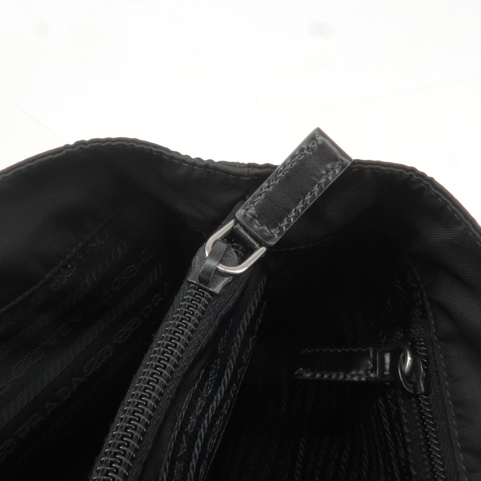 PRADA-Logo-Nylon-Leather-Tote-Bag-Hand-Bag-NERO-Black – dct-ep_vintage  luxury Store