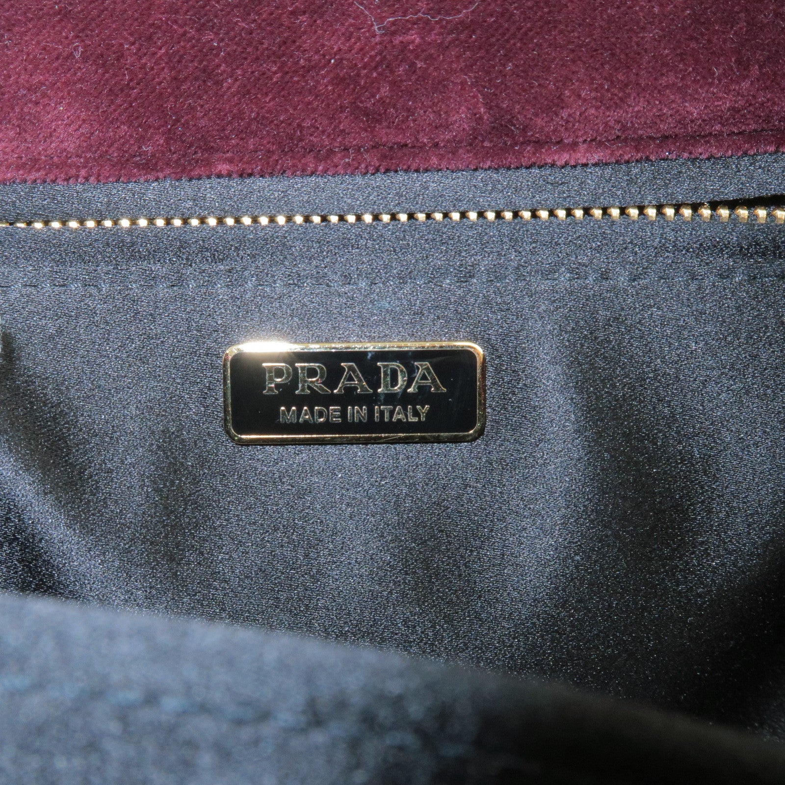 Prada-Velour-Canapa-Mini-2Way-Hand-Bag-Shoulder-Bag-1BA038