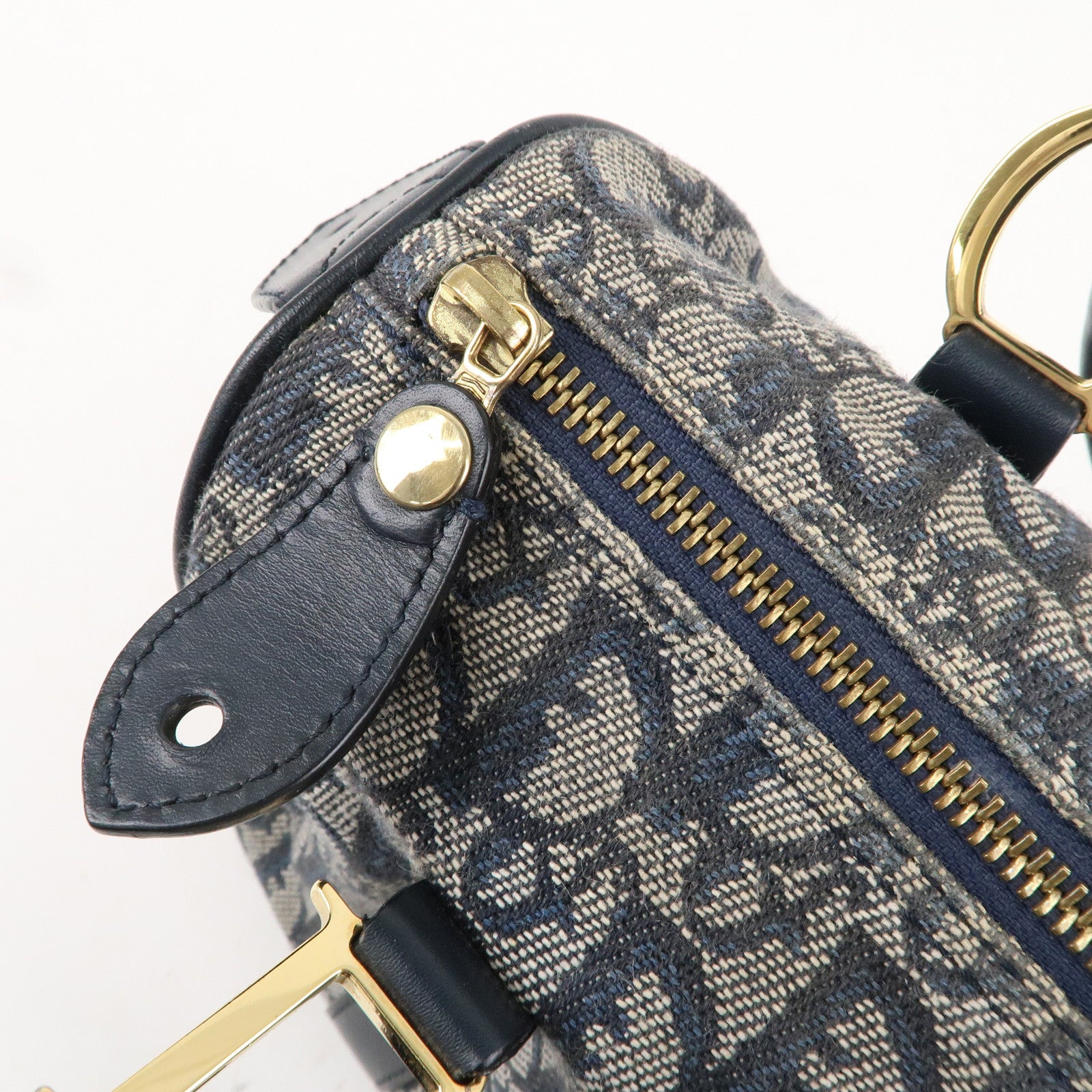 【美品】☆Christian Dior☆ネイビー☆トロッター☆シャドー☆ Christian Dior クリスチャンディオール トロッター MODELE