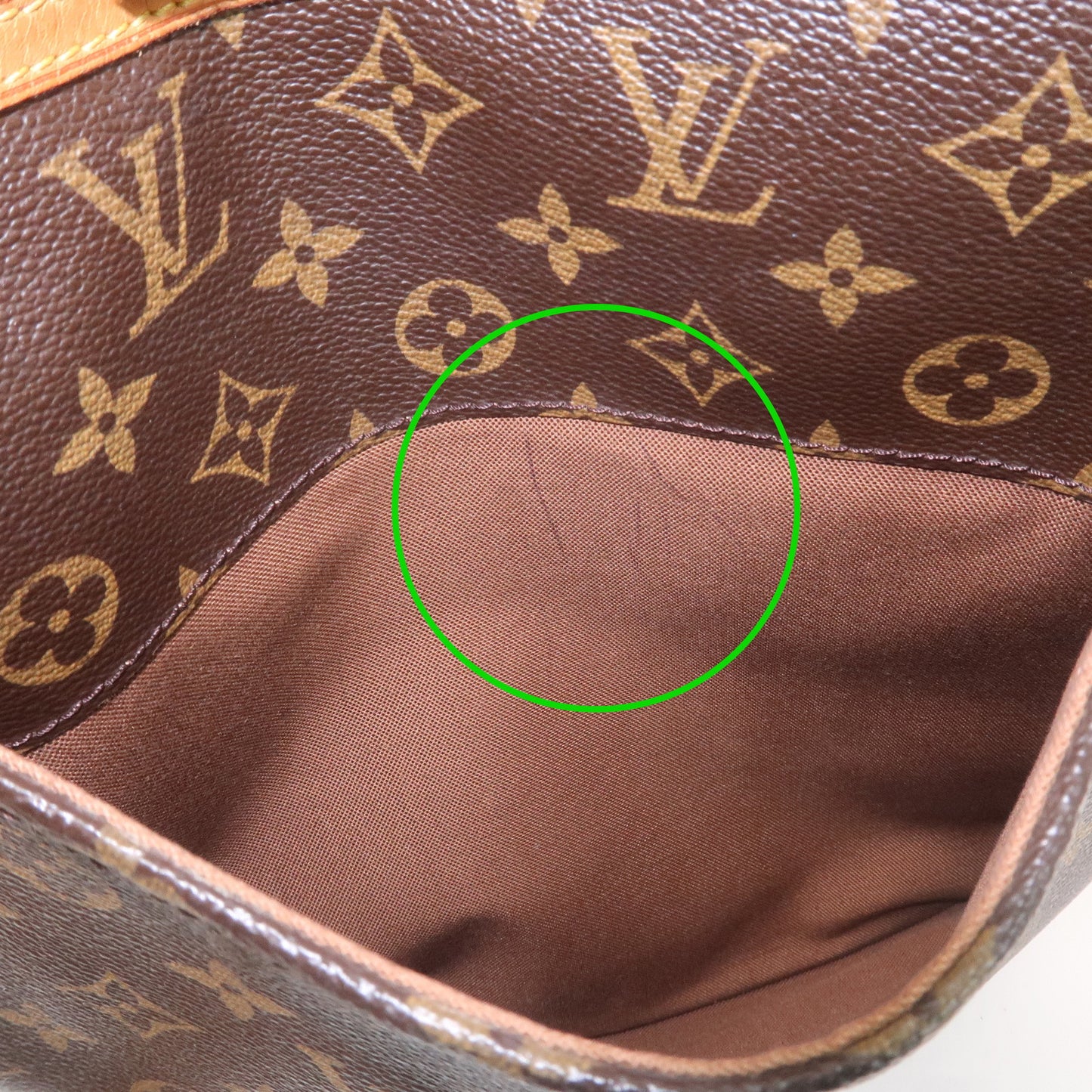 Louis Vuitton Monogram Odeon MM Shoulder Bag Brown M56389