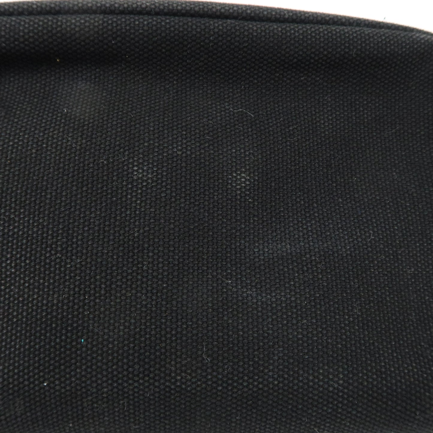 PRADA Set of 2 Logo Canvas Leather Canapa Pouch Black Blue 1NA021