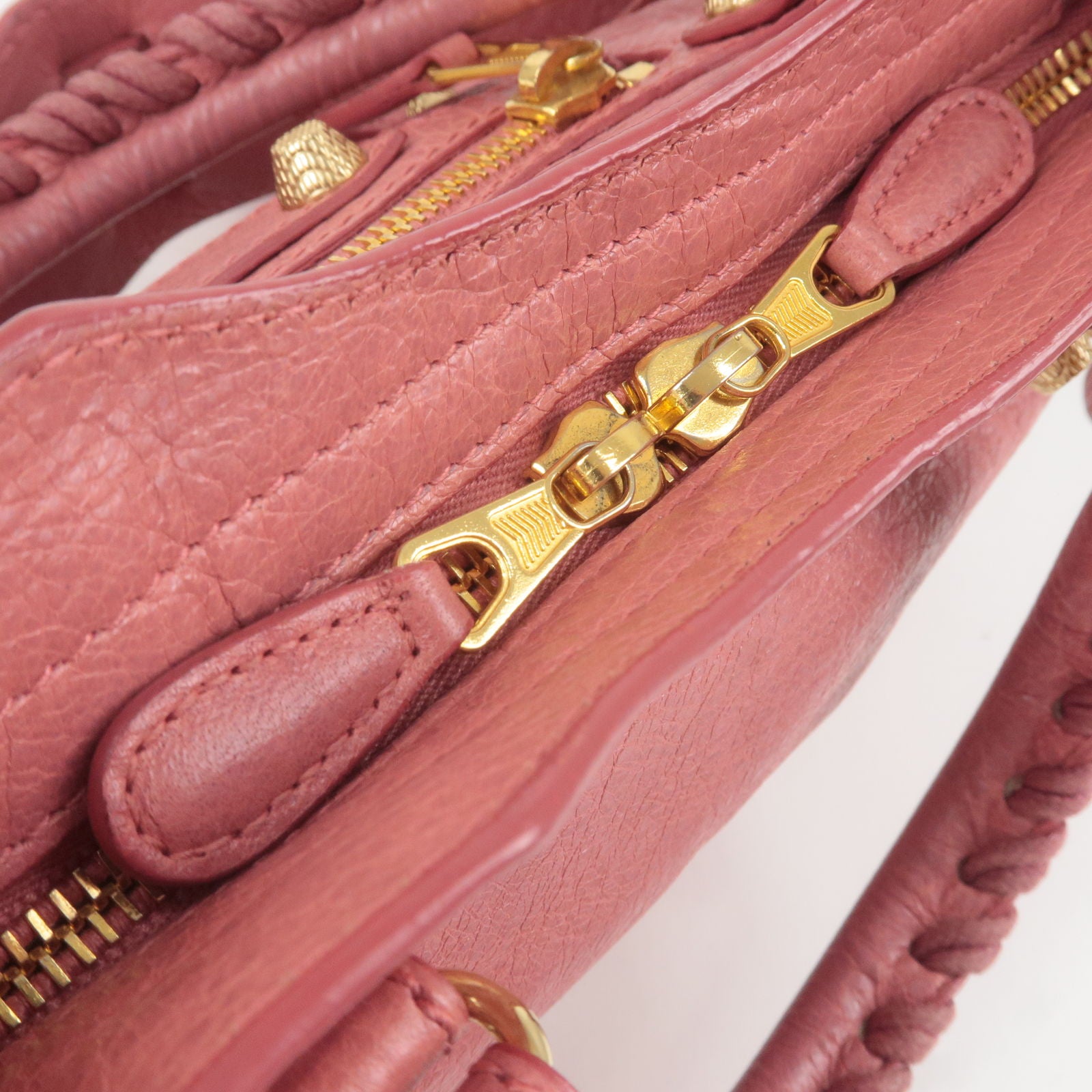 BALENCIAGA-Giant-Mini-City-Leather-2Way-Hand-Bag-Pink-309544 dct-ep_vintage luxury Store
