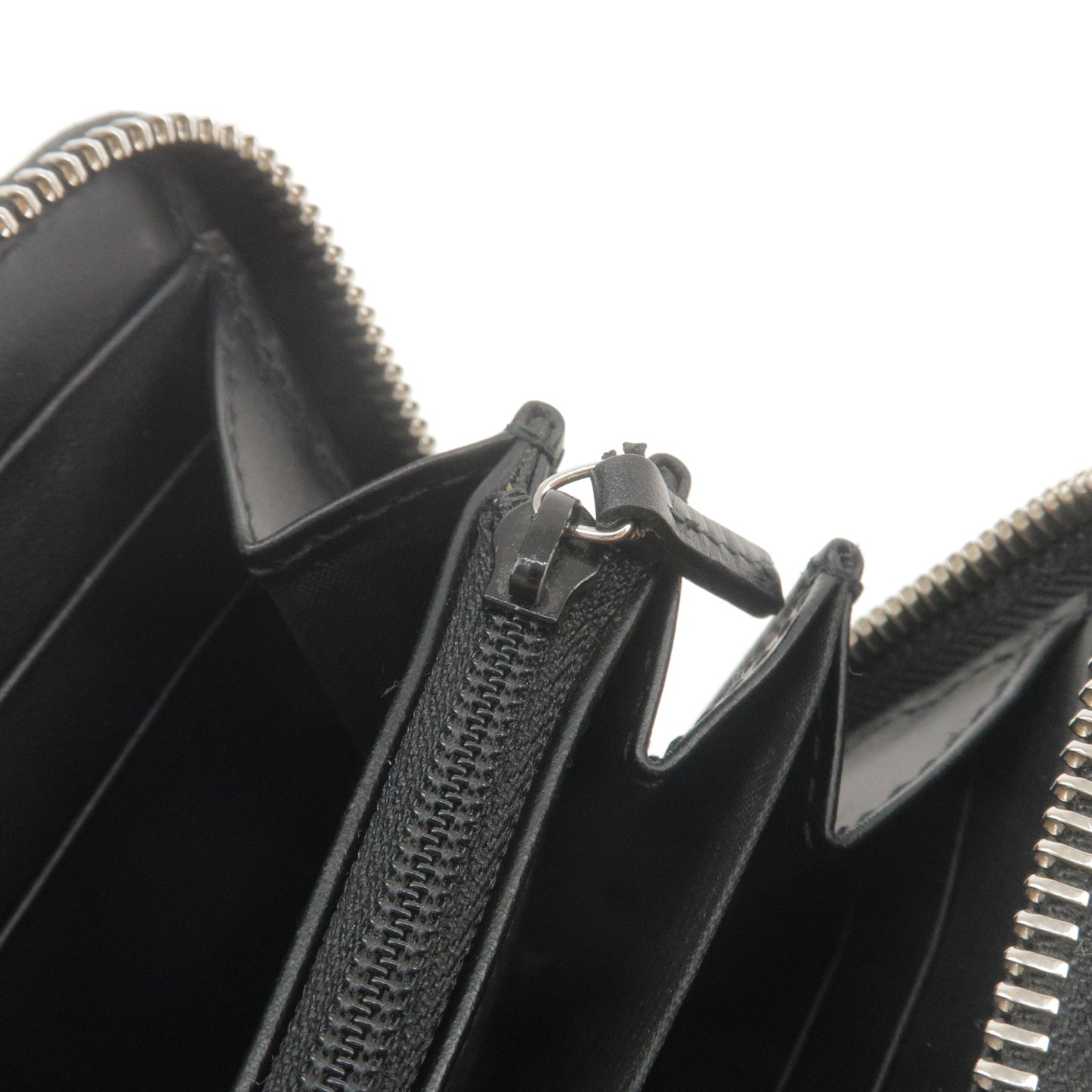 GUCCI Sherry GG Supreme Leather Long Wallet Black 408831