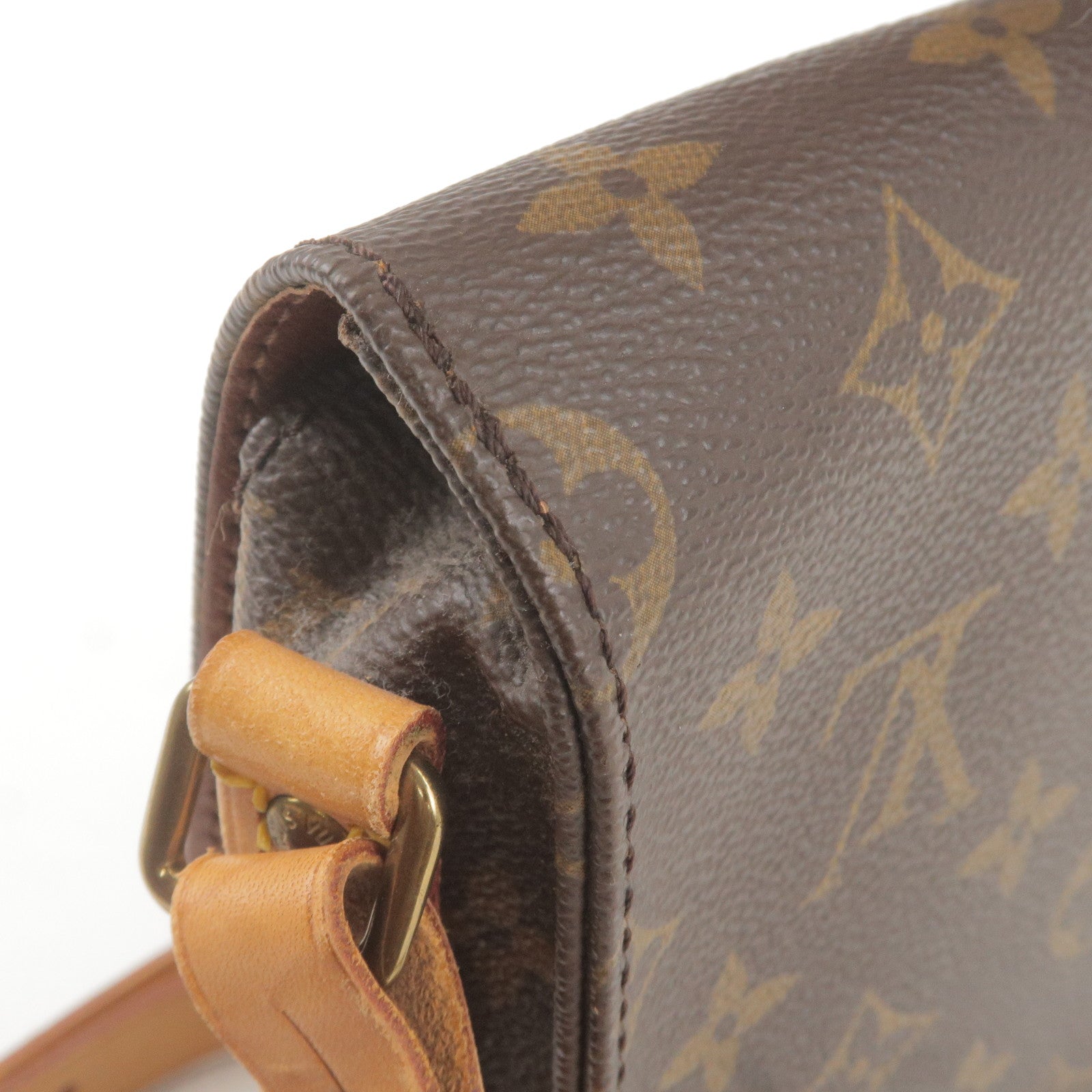 Louis Vuitton Monogram Mini Cartouchiere Brown Cloth ref.602685