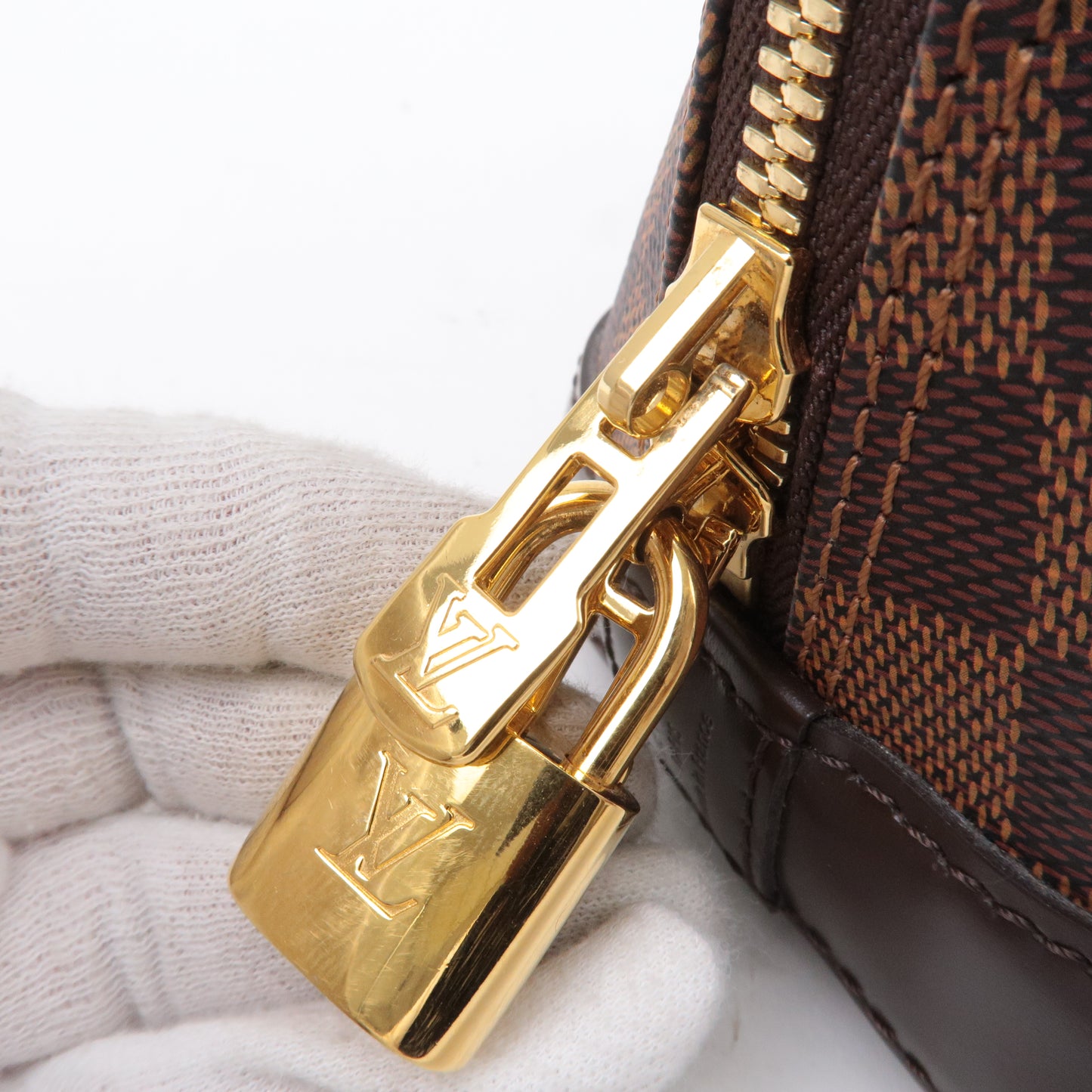 Louis Vuitton Damier Alma BB 2Way Shoulder Bag Hand Bag N41221