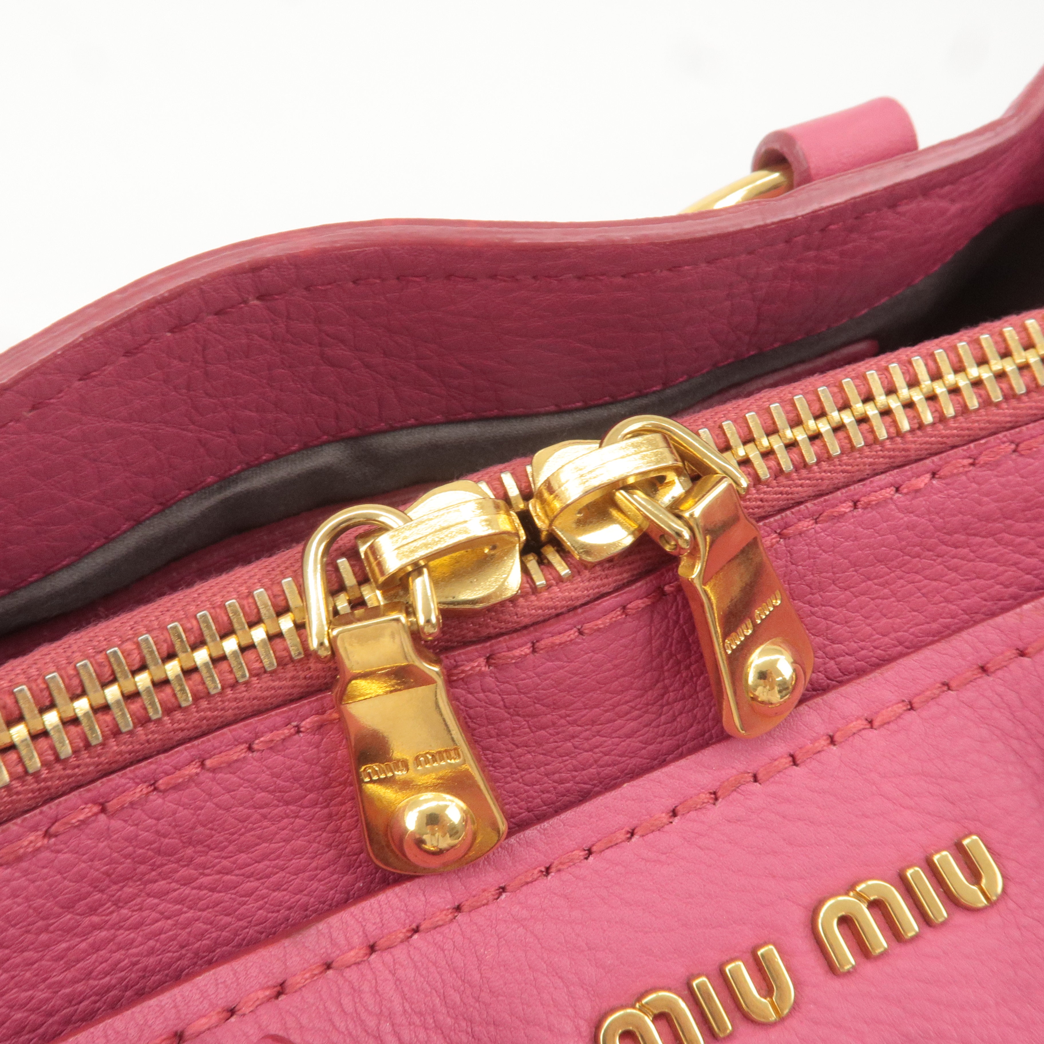 MIU-MIU-Vitello-Caribbean-Leather-2Way-Shoulder-Bag-Pink-RN0757 