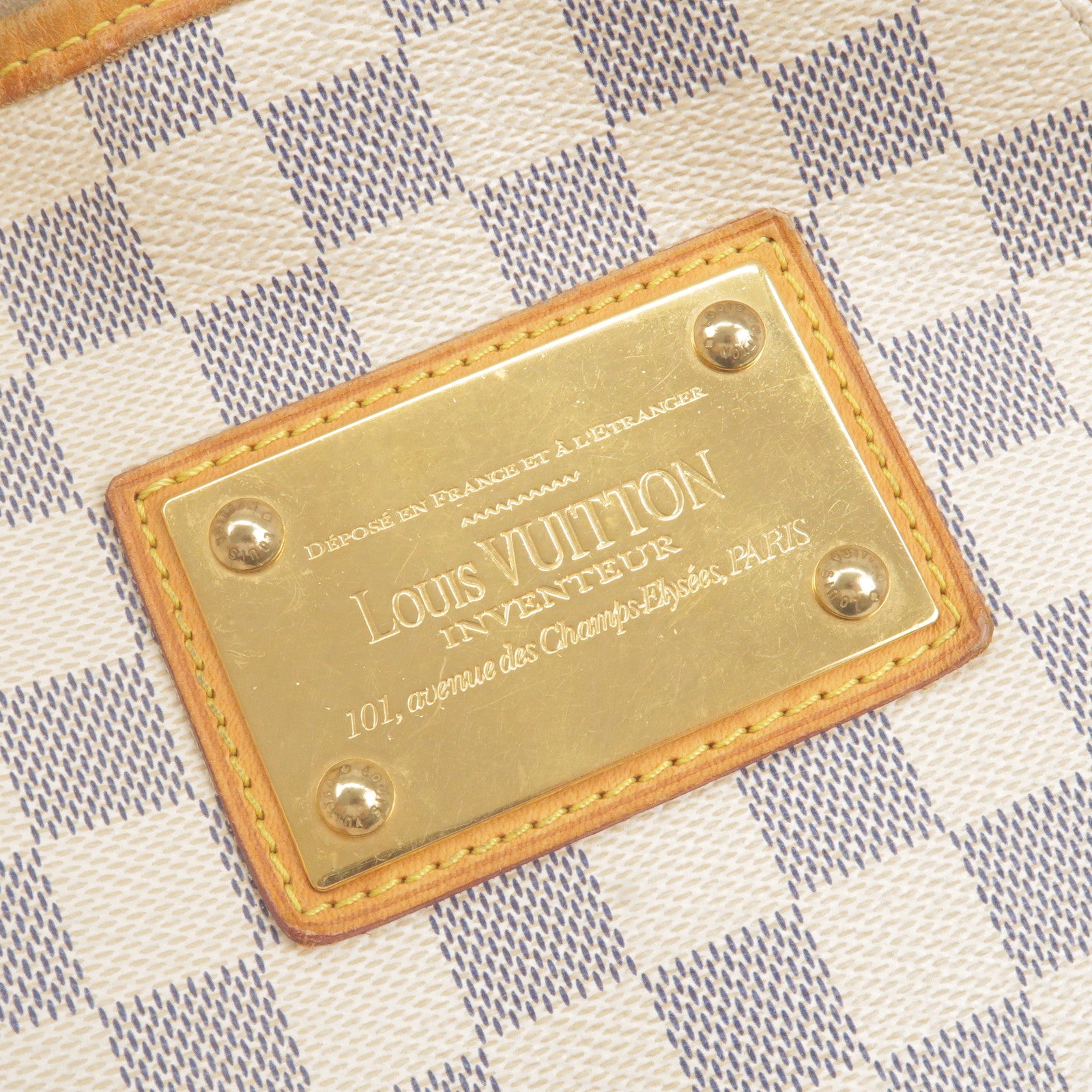 Louis Vuitton Neutrals, Pattern Print Damier Azur Hampstead PM