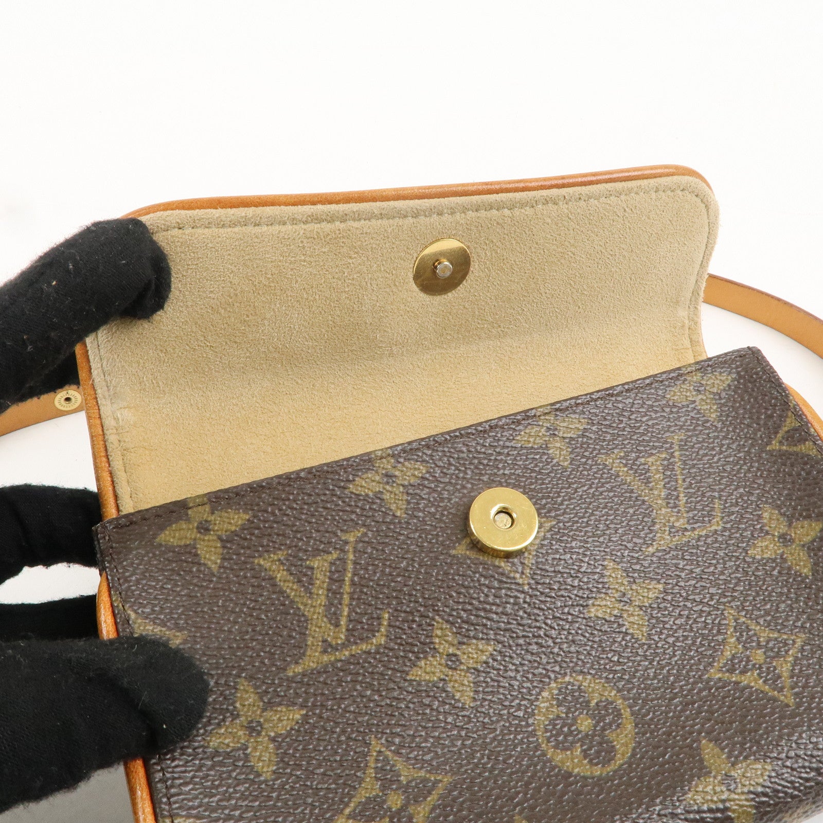 Louis Vuitton Monogram Pochette Florentine Waist Bag SizeXS M51855