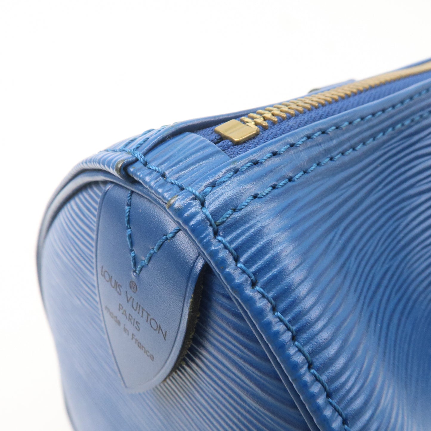 Louis Vuitton Epi Speedy 25 Hand Boston Bag Toledo Blue M43015