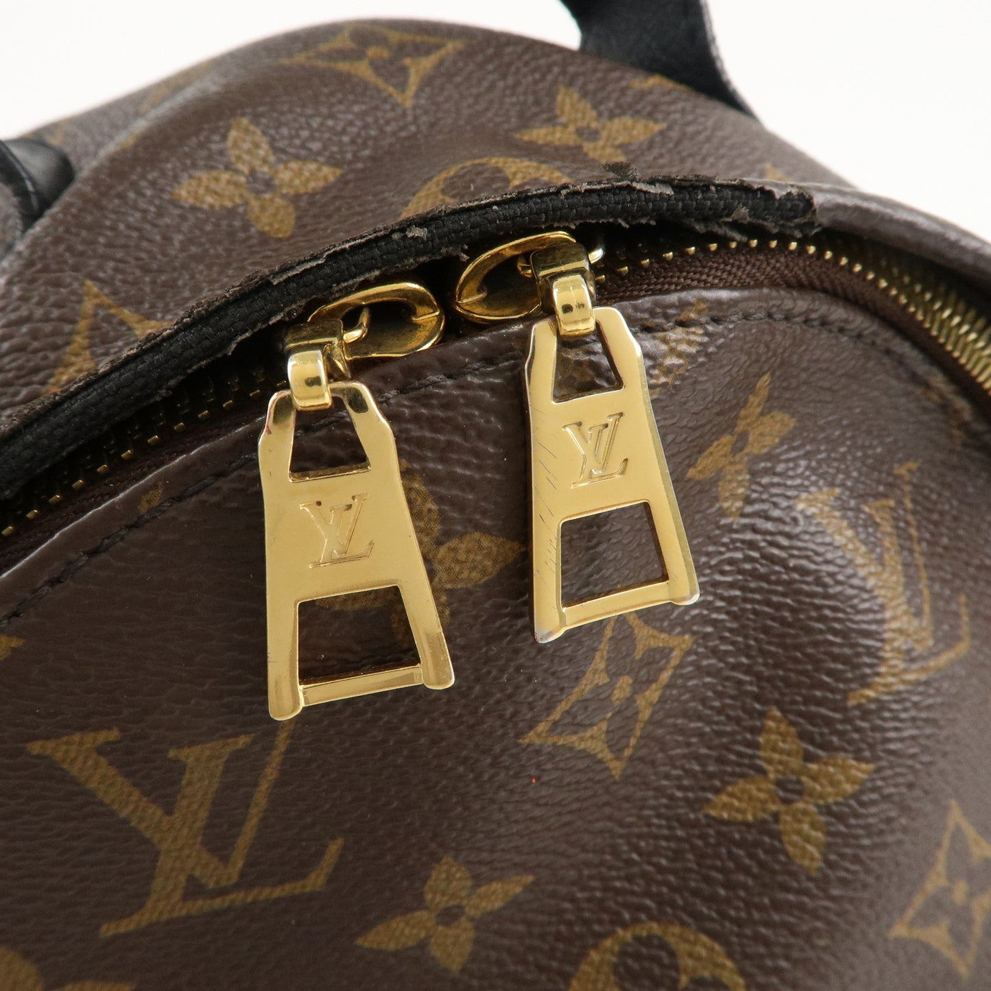 Louis Vuitton Monogram Palm Springs Back Pack PM Brown M44871