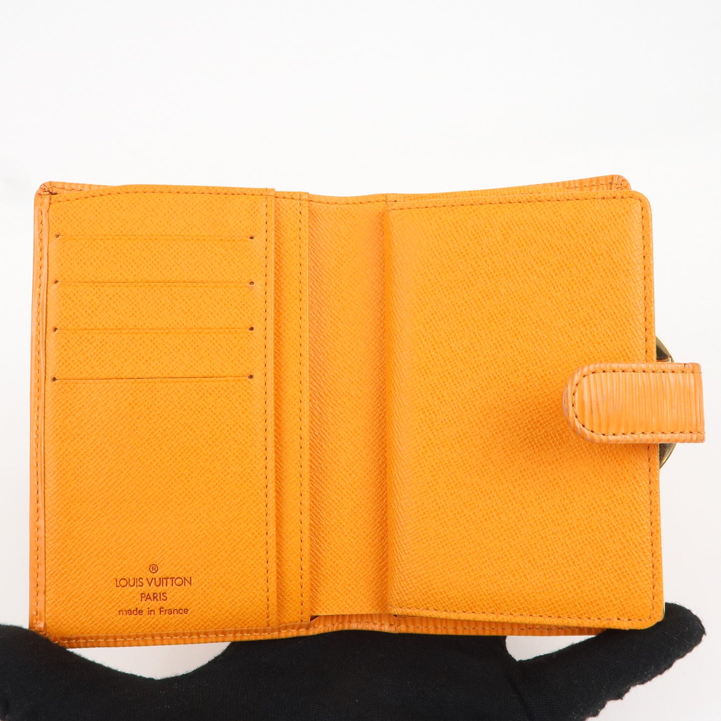 Louis Vuitton Epi Set of 2 Wallet Orange Green M60303 M6324H