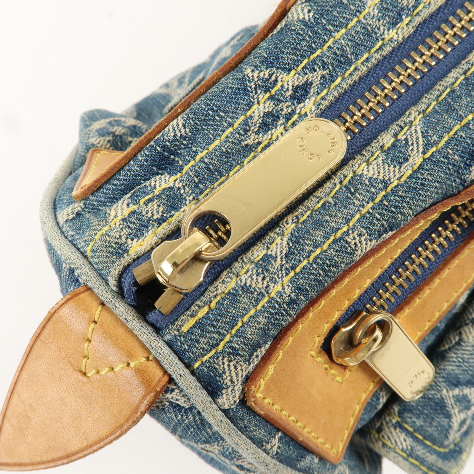 Louis Vuitton Monogram Denim Neo Speedy Boston Bag Blue M95019