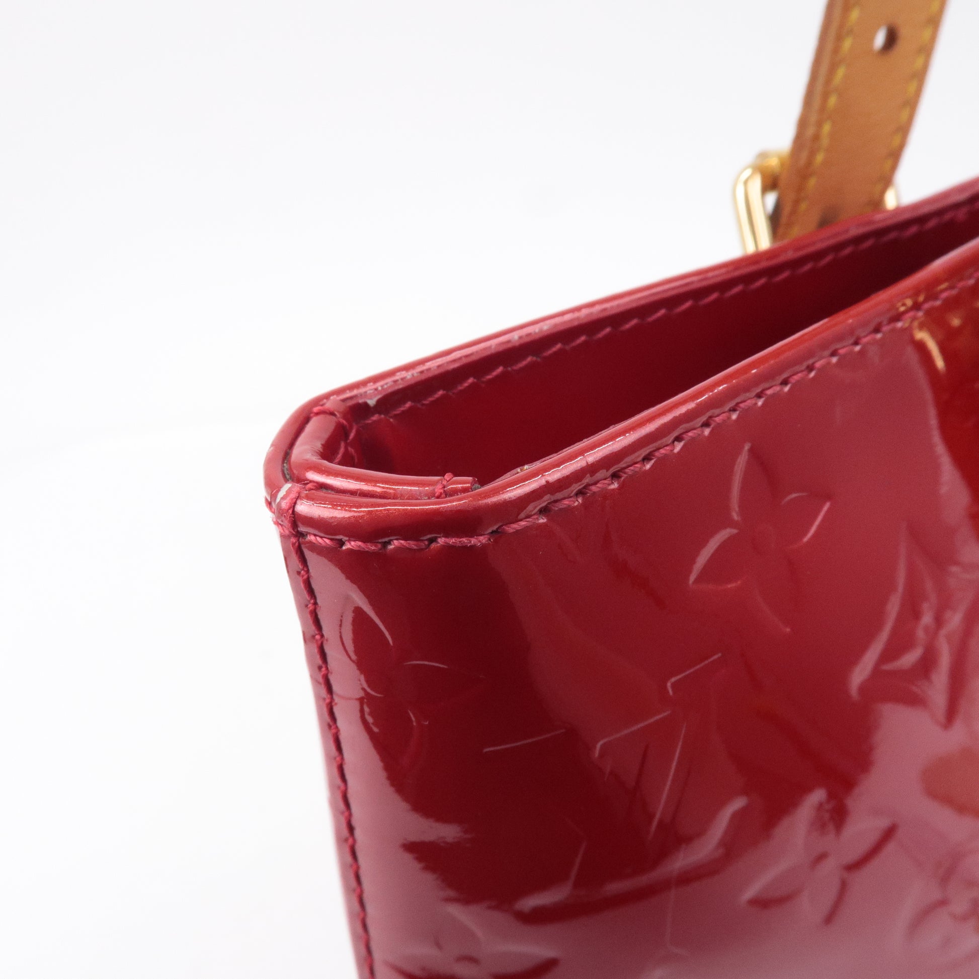 Vintage Louis Vuitton Vernis Red Ladies Wallet Patent Leather 