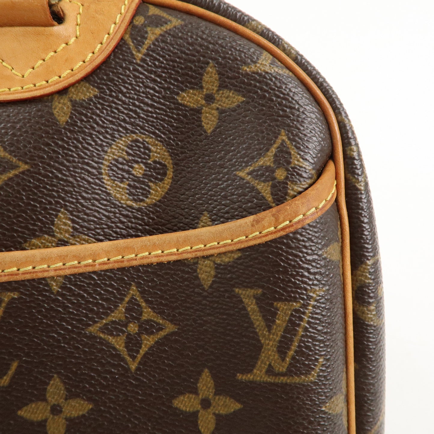 Louis Vuitton Monogram Trouville Hand Bag Brown M42228