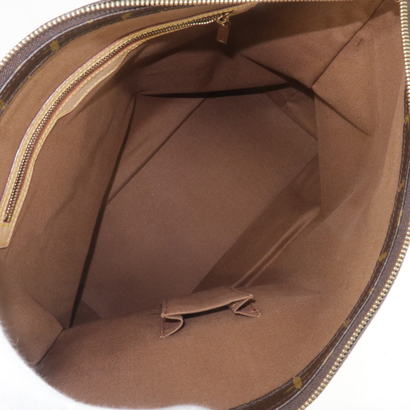 Mezzo cloth tote Louis Vuitton Brown in Cloth - 28357720