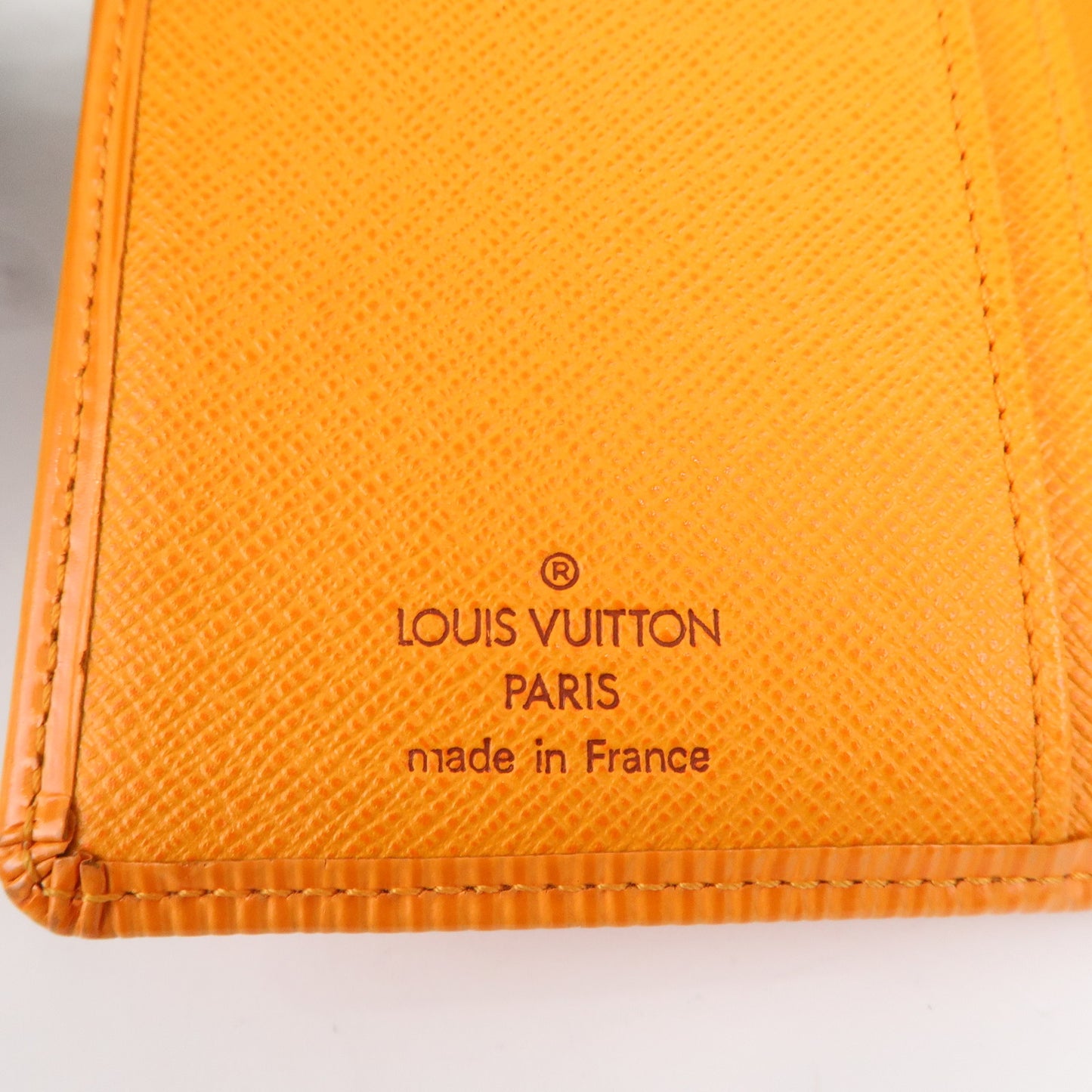 Louis Vuitton Epi Set of 2 Wallet Orange Green M60303 M6324H