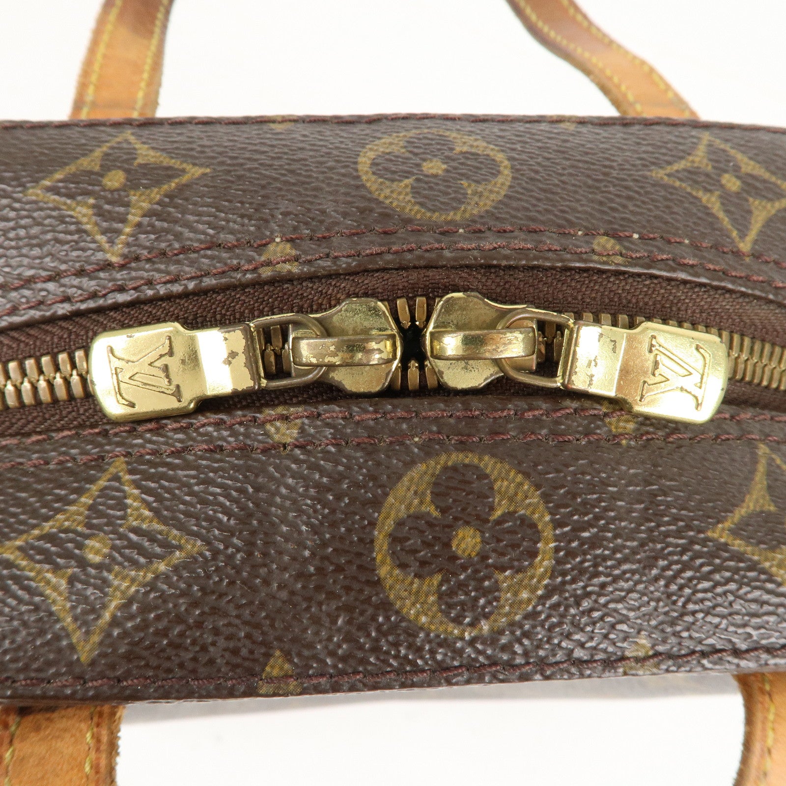 LOUIS VUITTON Monogram Spontini M47500 Convertible Hand Bag Brown