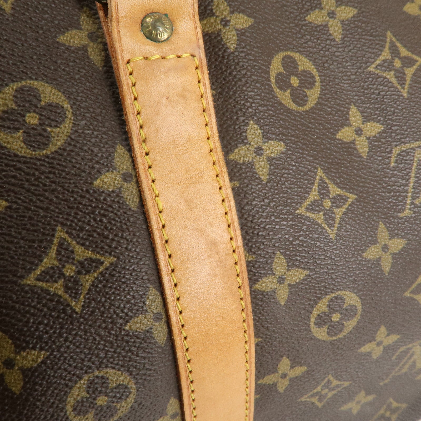 Louis Vuitton Monogram Sac Souple 55 Boston Bag Brown M41622