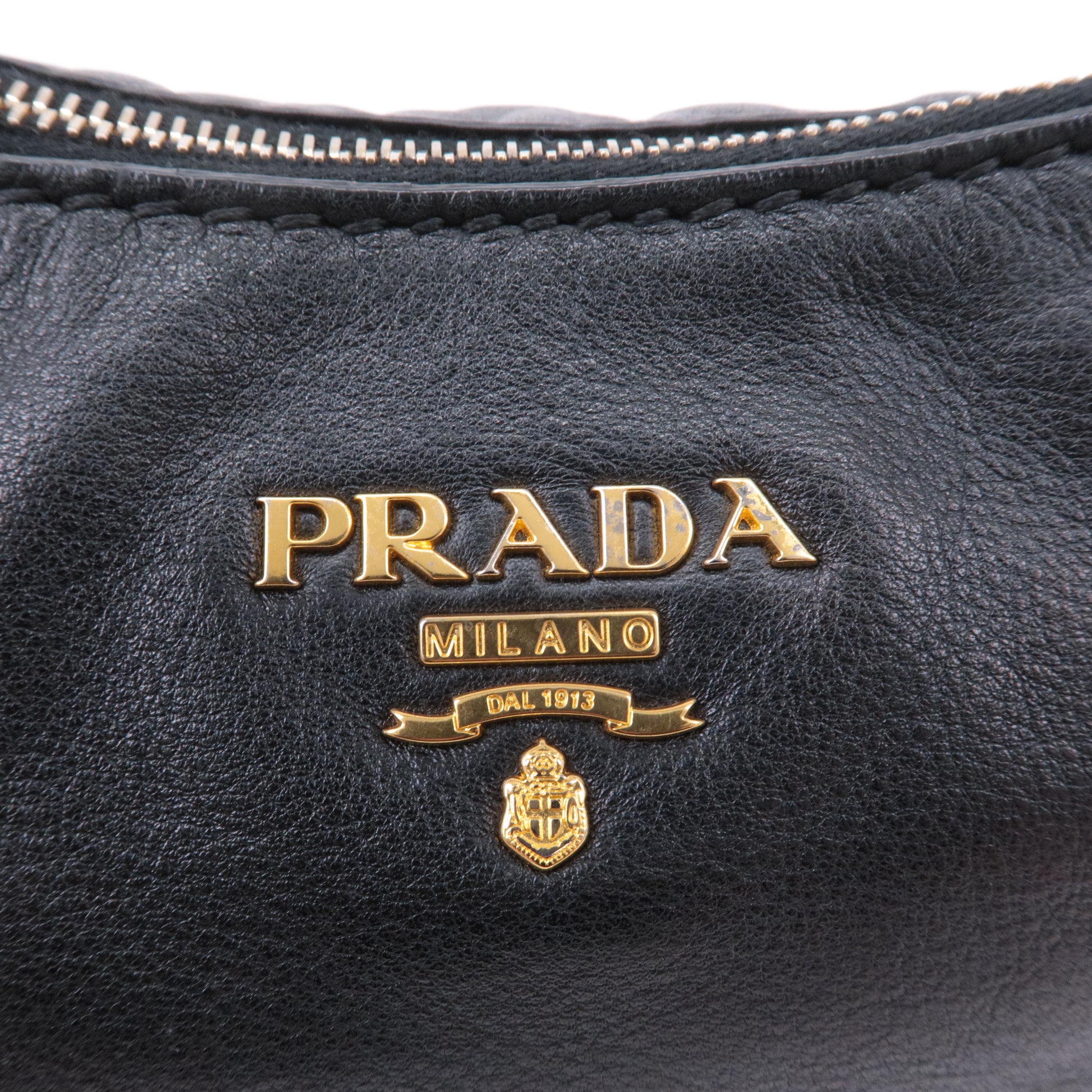 PRADA-Soft-Calf-Leather-Shoulder-Bag-Black-BR4690 – dct-ep_vintage luxury  Store