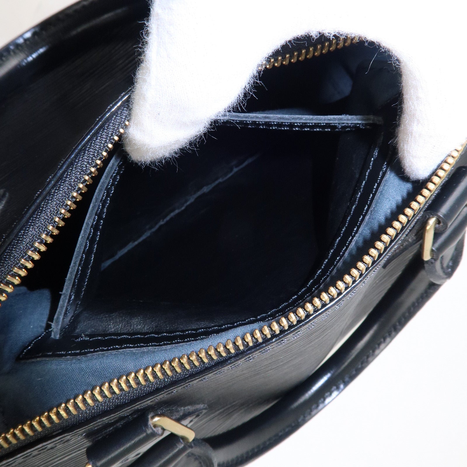 LOUIS-VUITTON Epi Speedy 30 Handbag Noir M59022 VL0911 Black Authentic