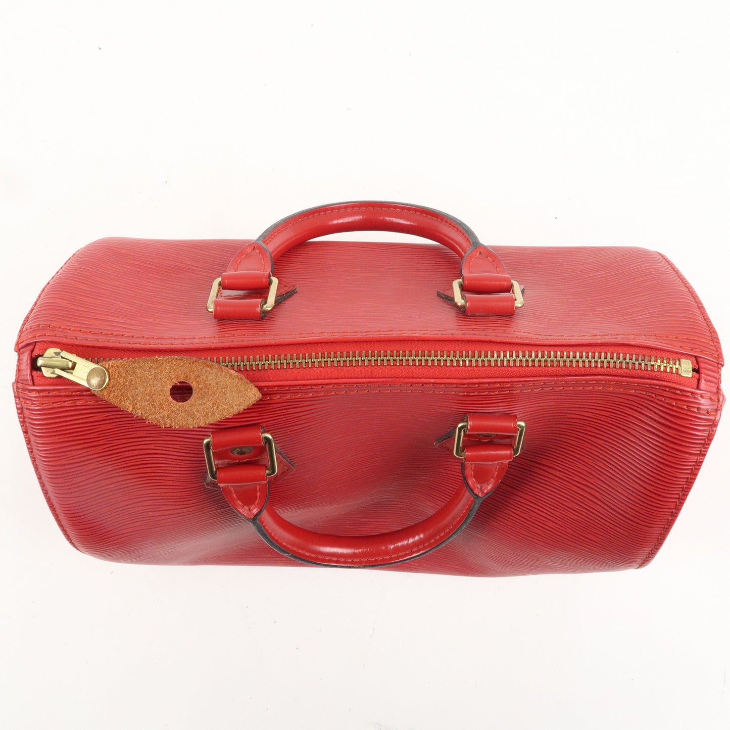 Louis Vuitton Epi Speedy 25 Hand Bag Castilian Red M43017