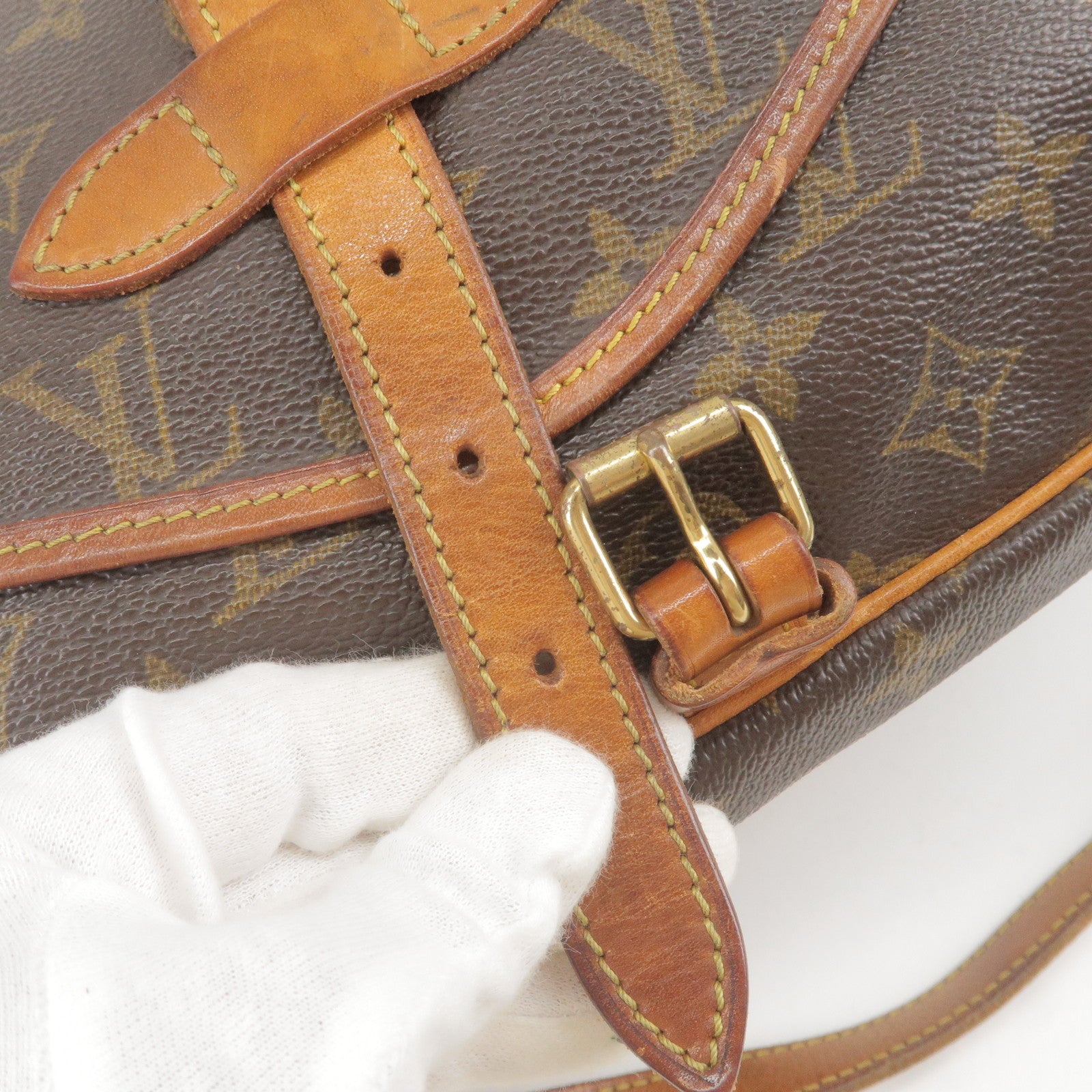 Louis Vuitton Monogram Saumur 30 Shoulder Bag M42256 LV Auth