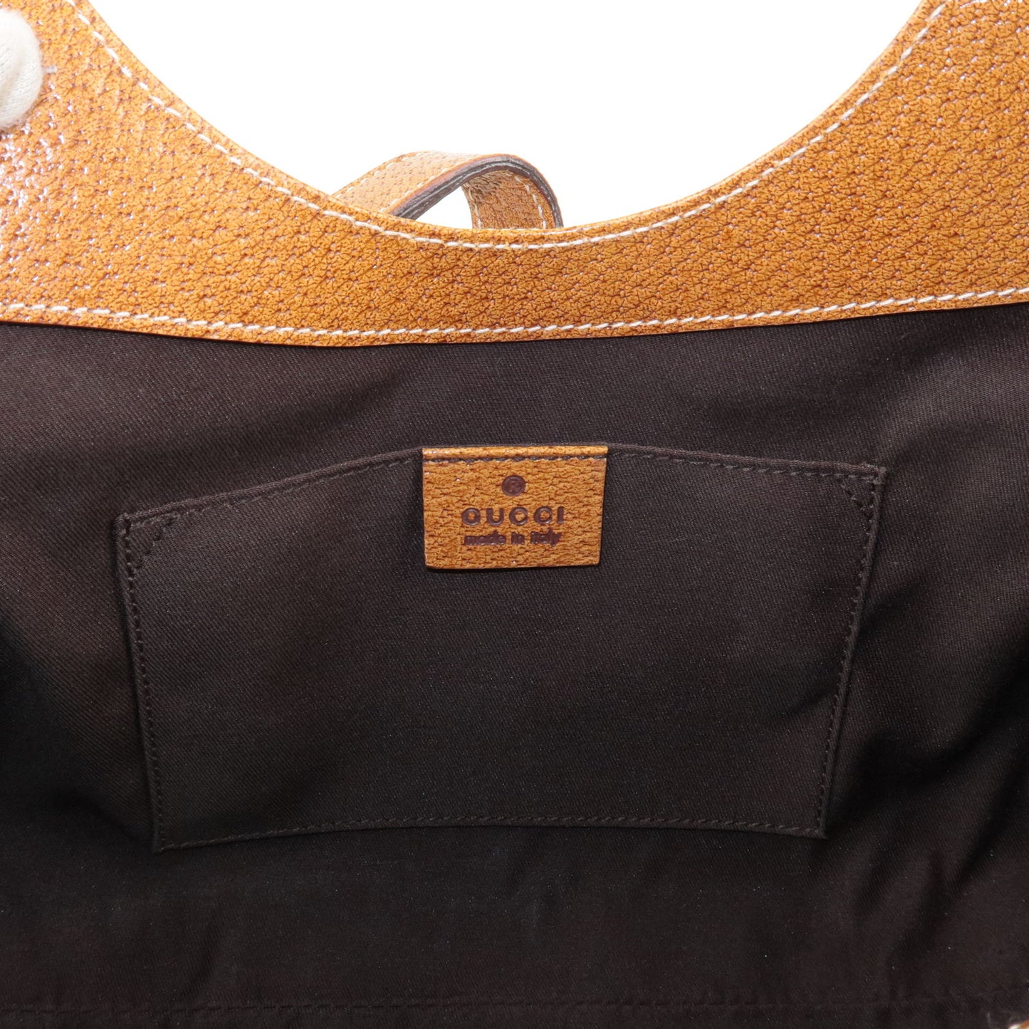 GUCCI New Jackie GG Canvas Leather Shoulder Bag Beige Brown 124409