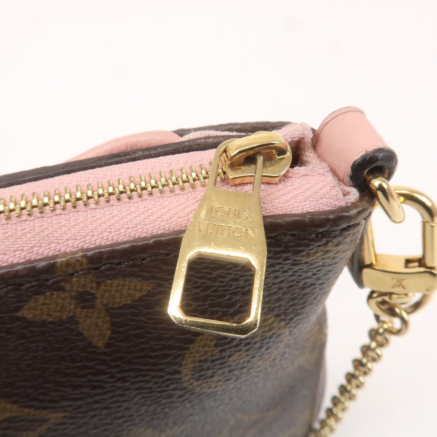 Louis Vuitton Monogram Pallas Clutch 2Way Shoulder Bag Pink M44037