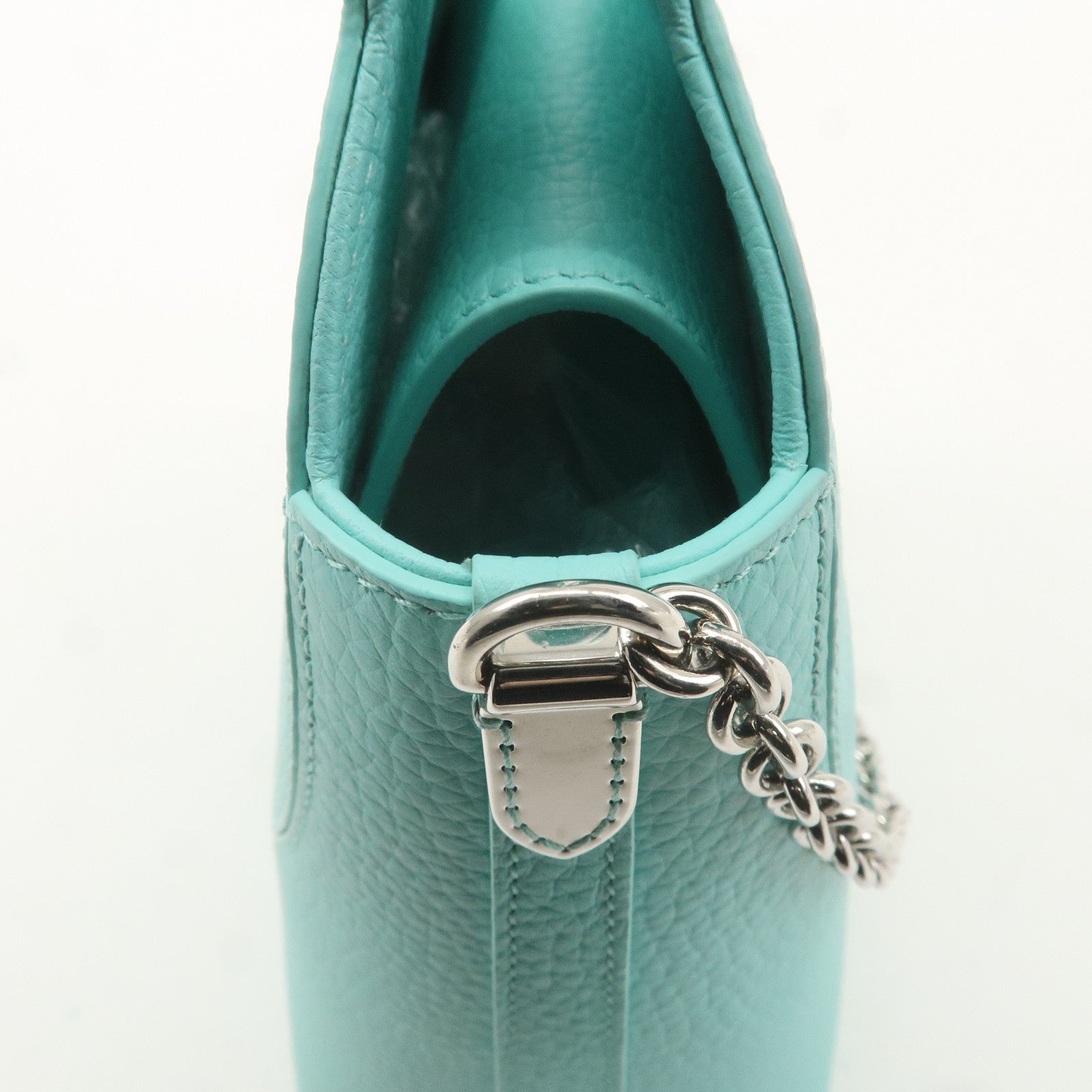 Tiffany&Co. Leather Return to Tiffany Mini Tote Bag Tiffany Blue