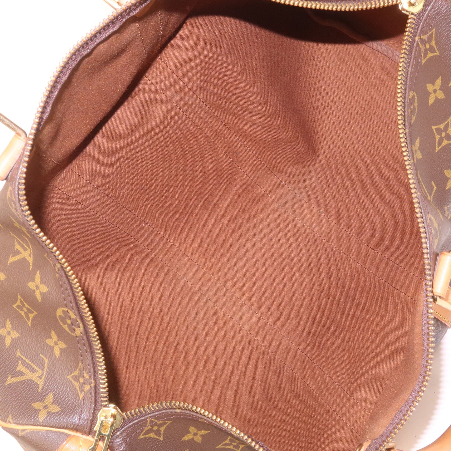 Louis Vuitton Monogram Keep All 45 Boston Bag Brown M41428