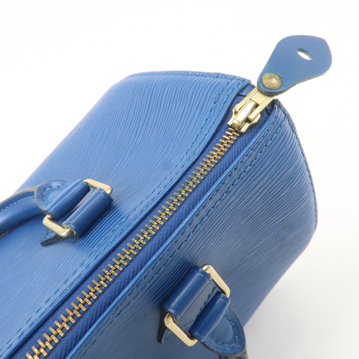 Louis Vuitton Epi Speedy 25 Hand Boston Bag Toledo Blue M43015