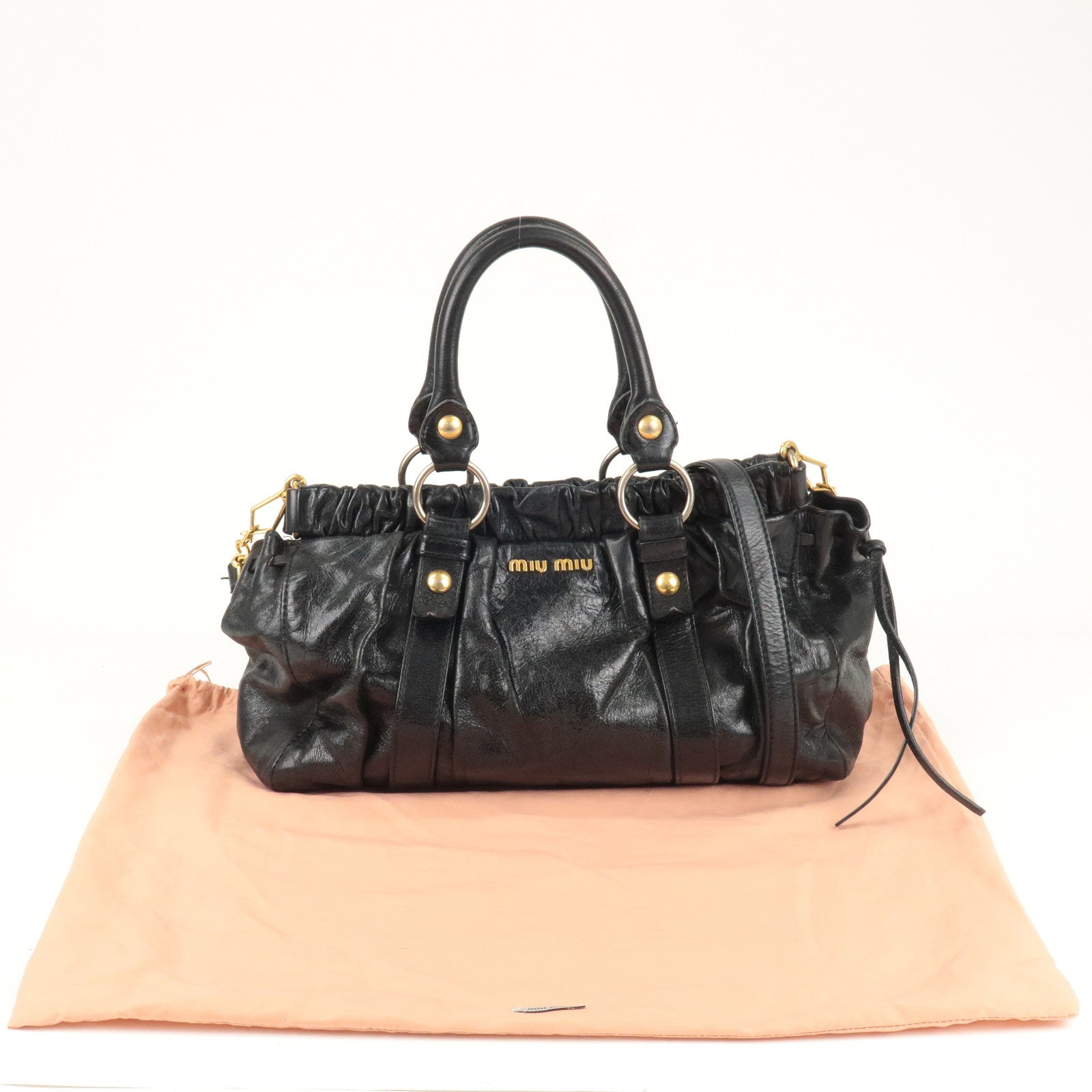 Miu Miu By Prada Tasche Bag Logo Bag Leather Shoulder MIU MIU