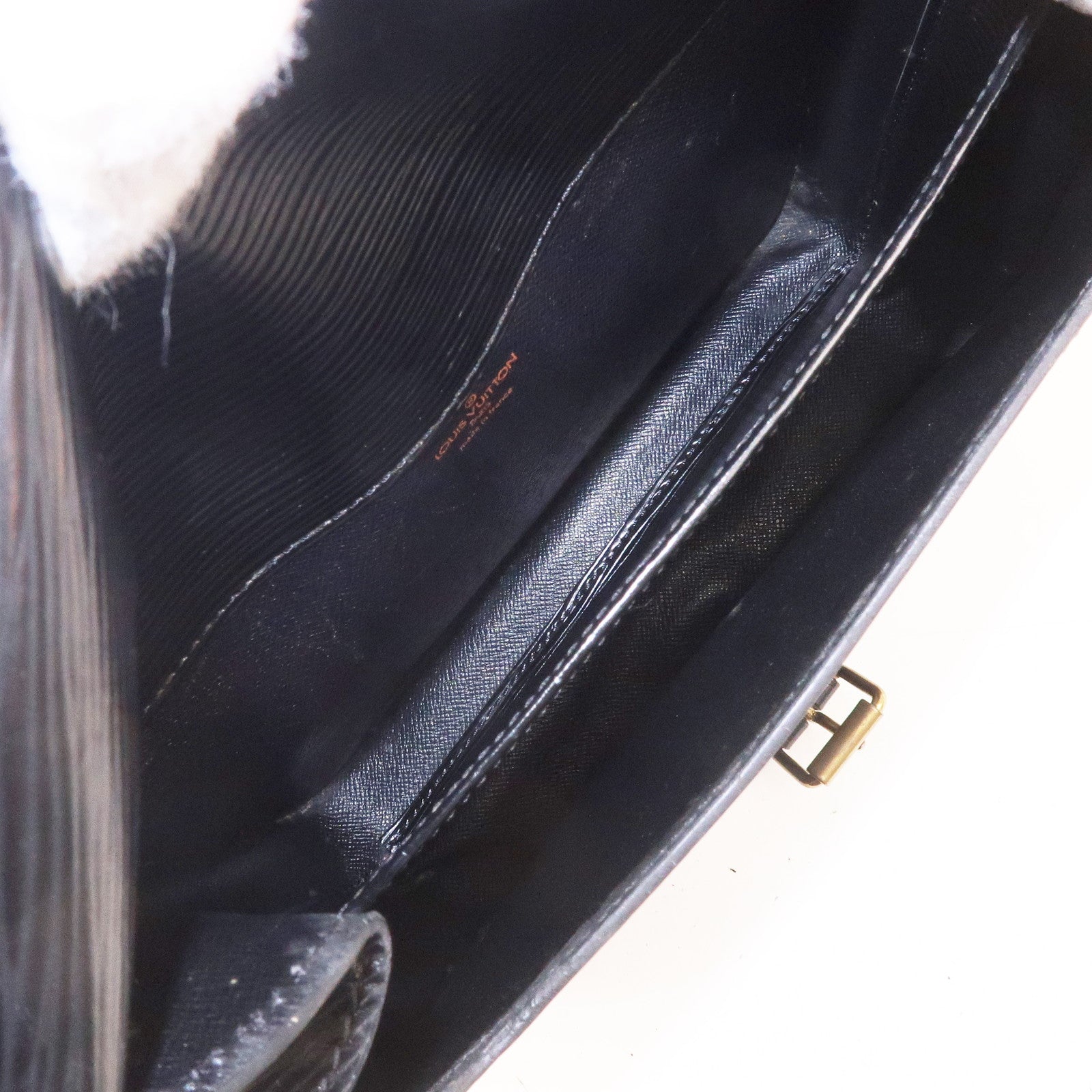 LOUIS VUITTON Cartouchiere Shoulder Bag Epi Leather Black France M52242