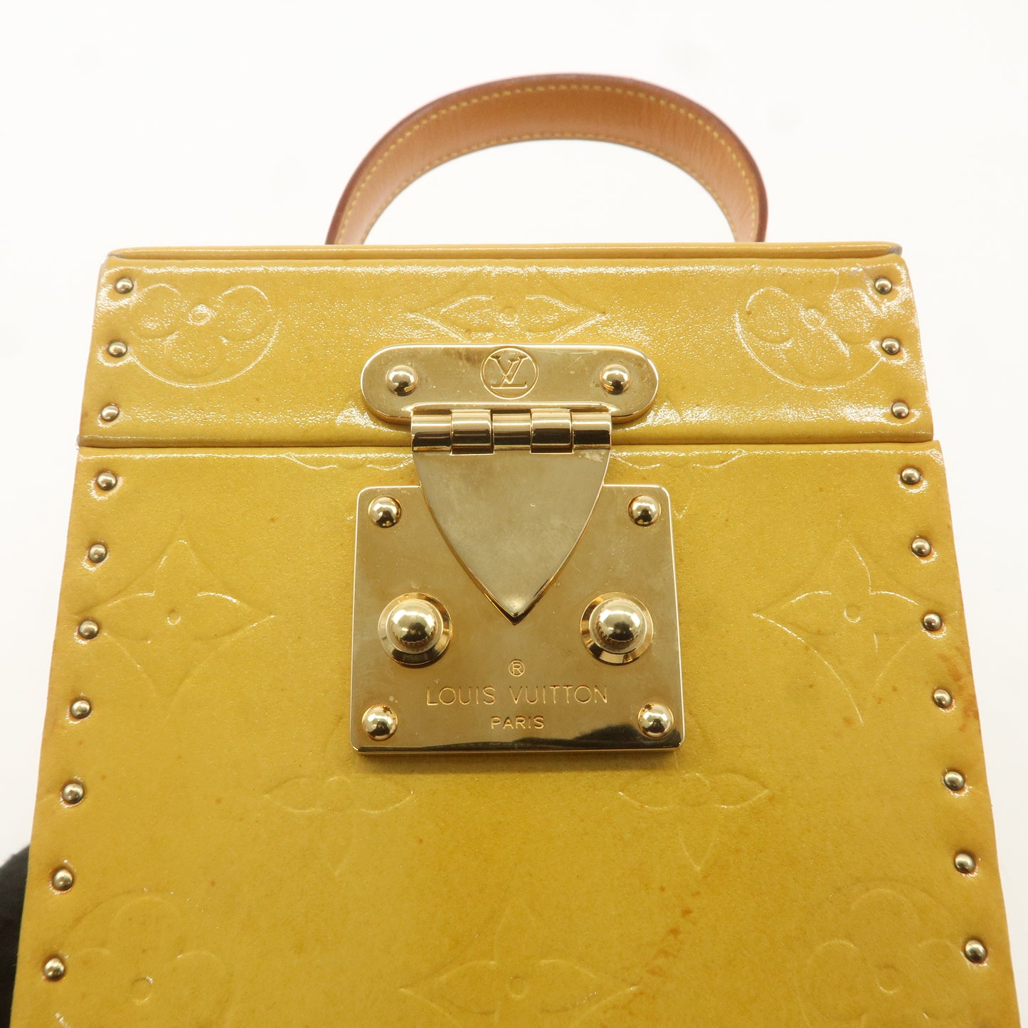 Louis Vuitton Monogram Vernis Breaker Vanity Bag Beige M91002
