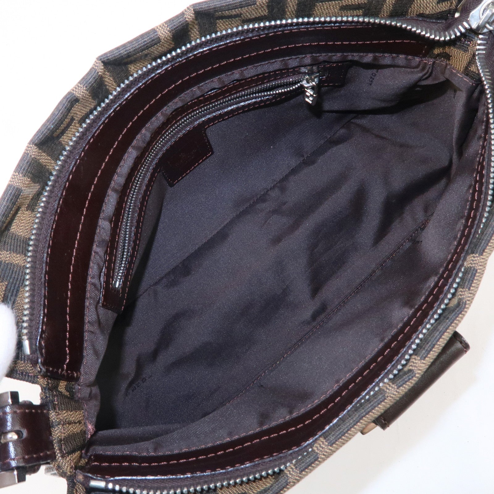 FENDI-Zucca-Canvas-Leather-Shoulder-Bag-Beige-Brown-09161151001