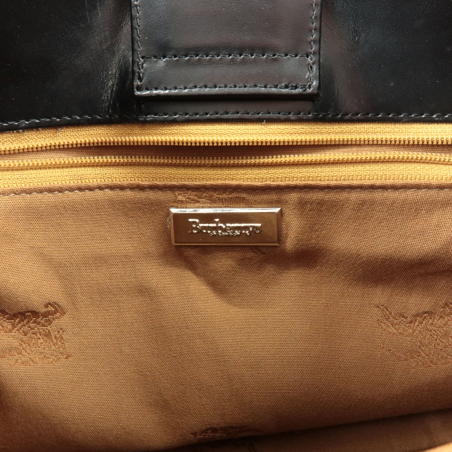 BURBERRY Burberrys Nova Plaid Canvas Leather Shoulder Bag Beige