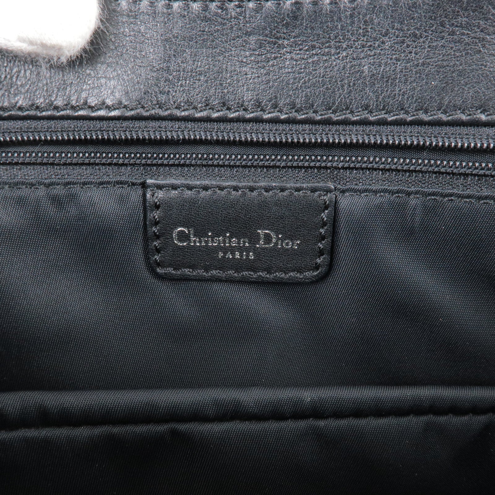 Dior Key Case Holder Authentic Leather Canvas Logo Trotter Beige Used  Vintage