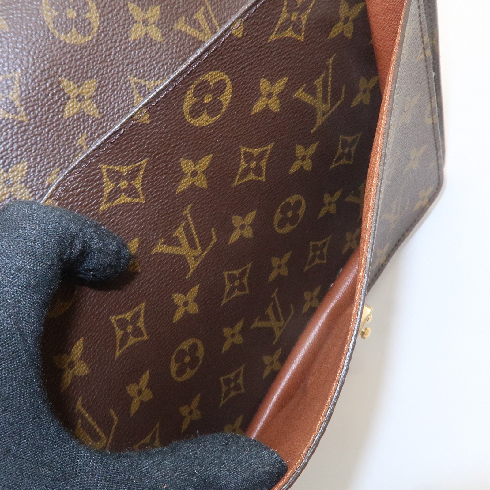 Louis Vuitton Monogram Monceau Hand Bag Brief Case M51185