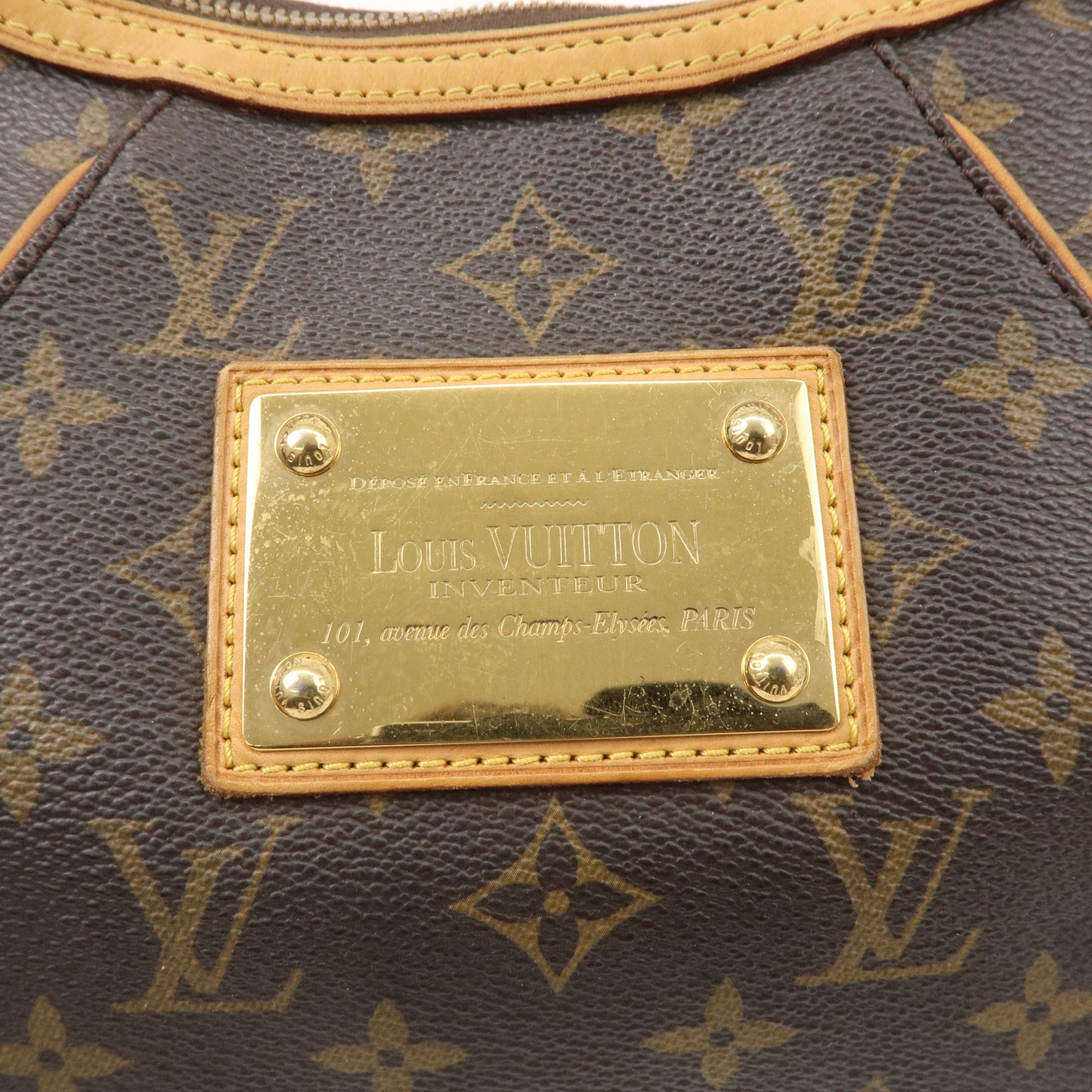 Louis Vuitton Monogram Thames PM Shoulder Bag Brown M56384