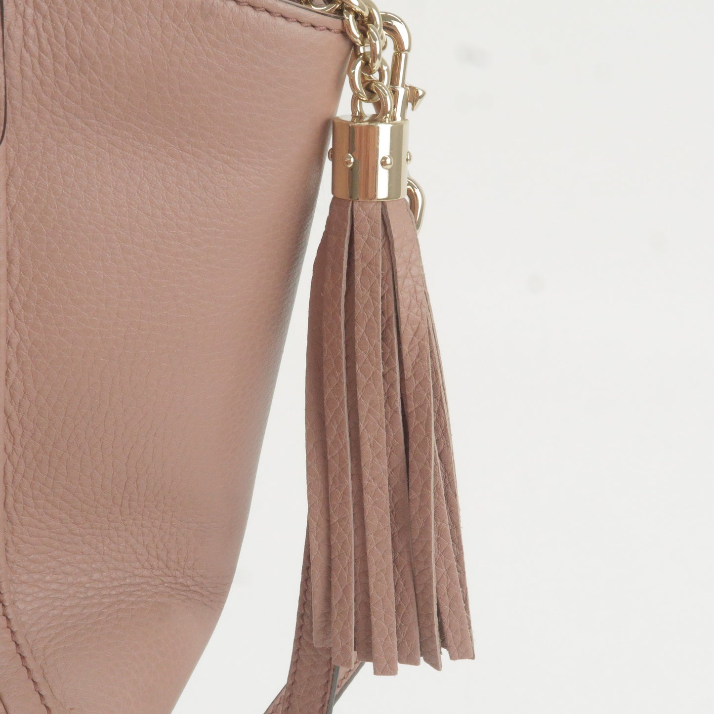 GUCCI SOHO Interlocking G Leather 2Way Hand Bag Pink 369176