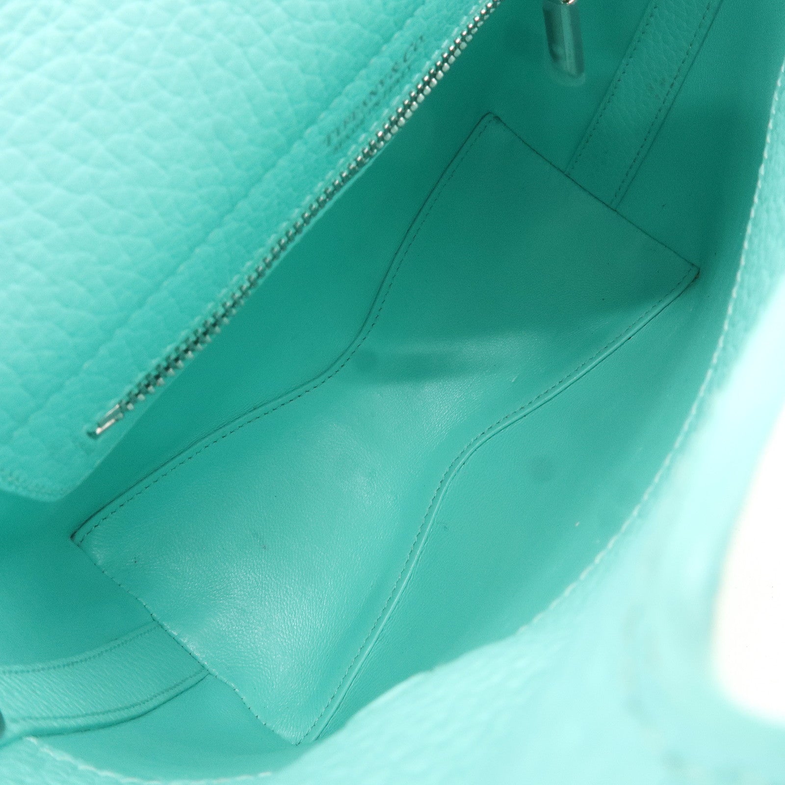 Tiffany&Co. Leather Return to Tiffany Mini Tote Bag Tiffany Blue