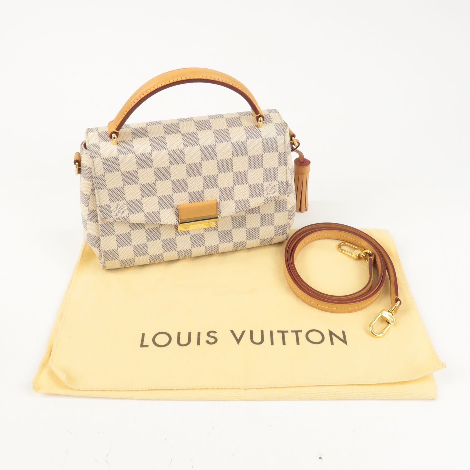 Preloved Louis Vuitton Croisette Damier Ebene, Luxury, Bags