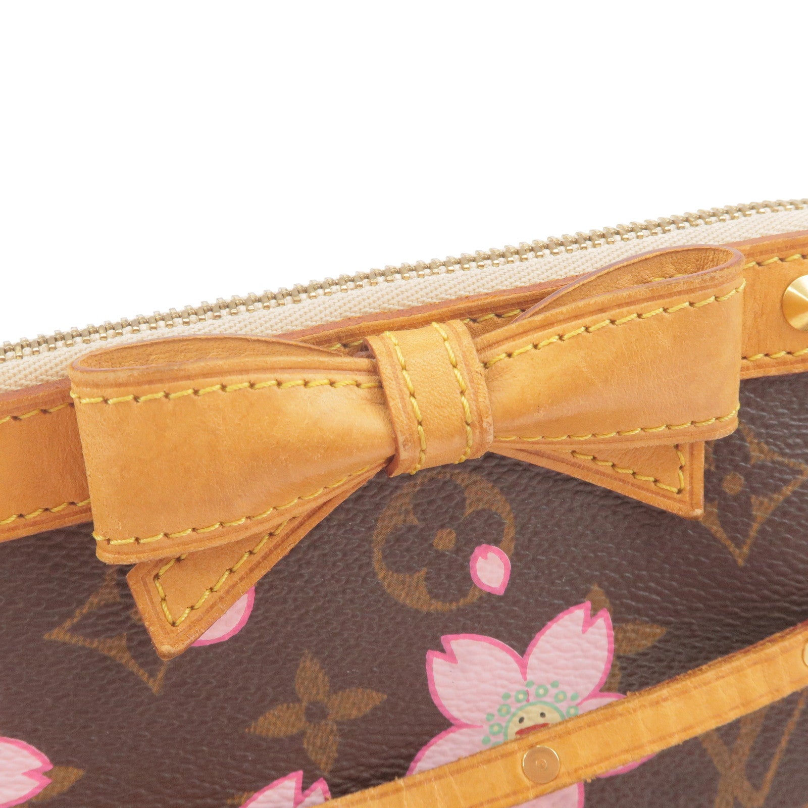 LOUIS VUITTON Pochette Accessoir Cherry Murakami Blossom Monogram Bag  M92006 LV