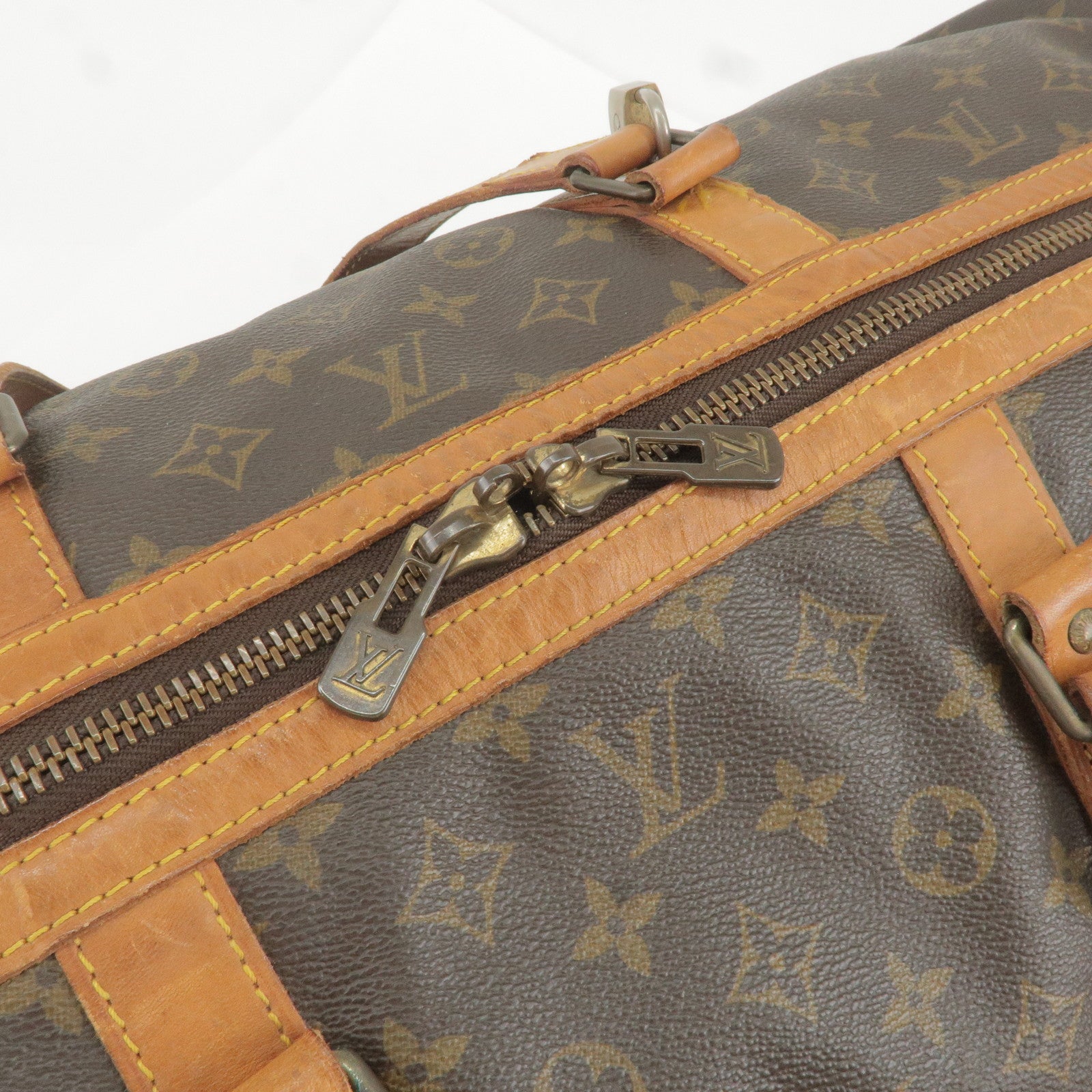 Louis+Vuitton+Sac+Chaussures+Duffle+55+Brown+Monogram+Canvas for sale  online