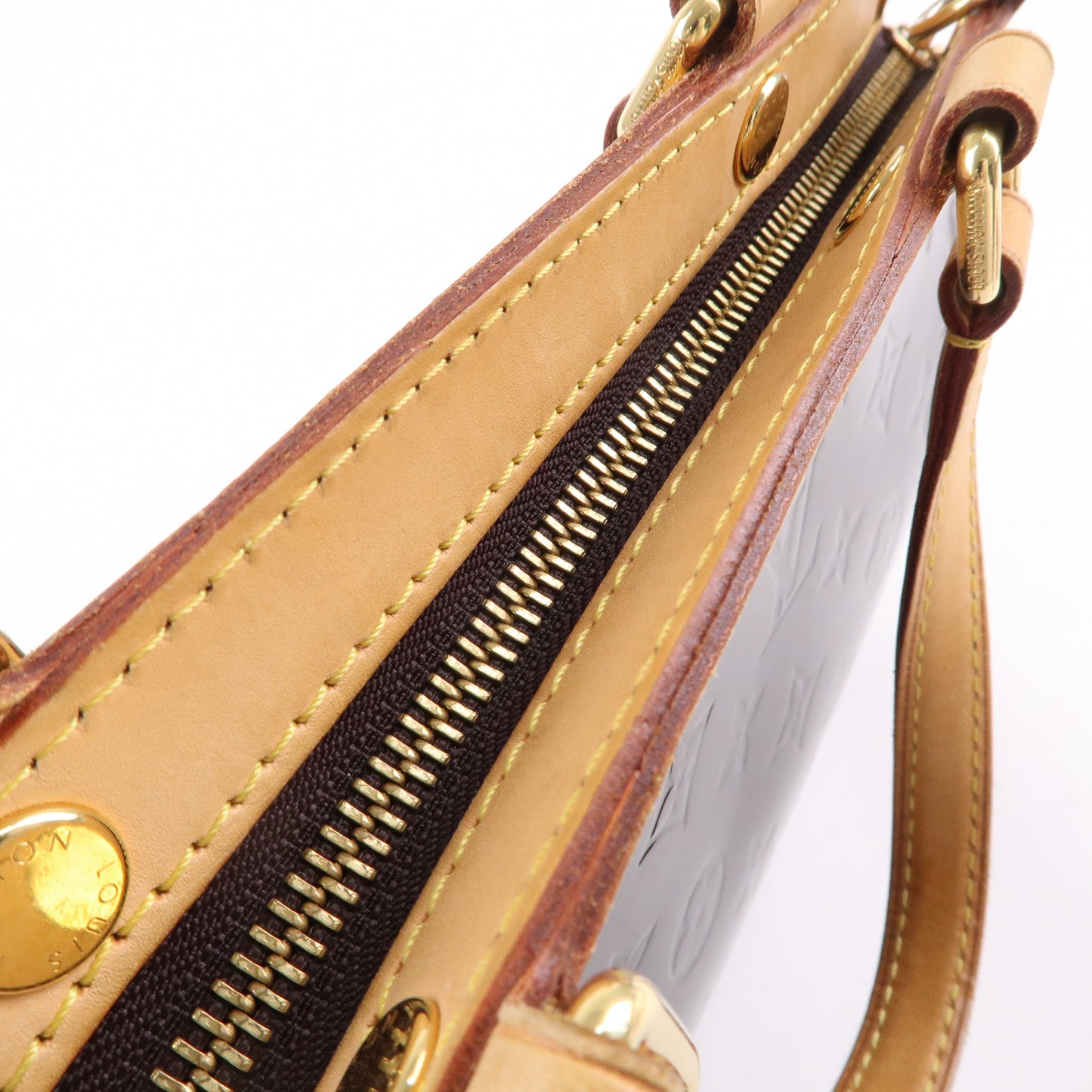 Louis Vuitton Vernis Brea MM 2Way Hand Bag Amarante M91619
