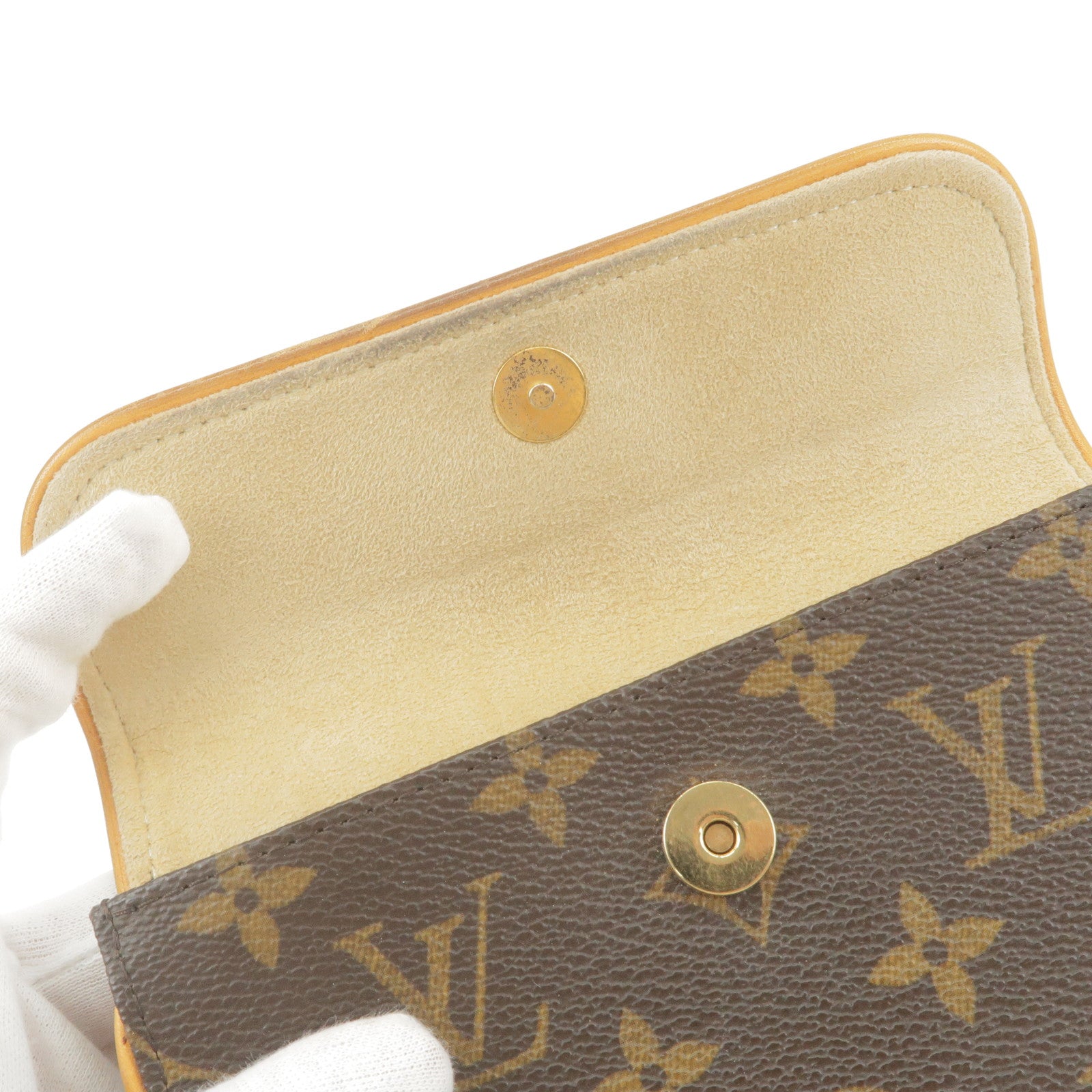 Authenticated Used Louis Vuitton Monogram Pochette Florentine M51855 Bag  Clutch Waist Pouch Unisex 
