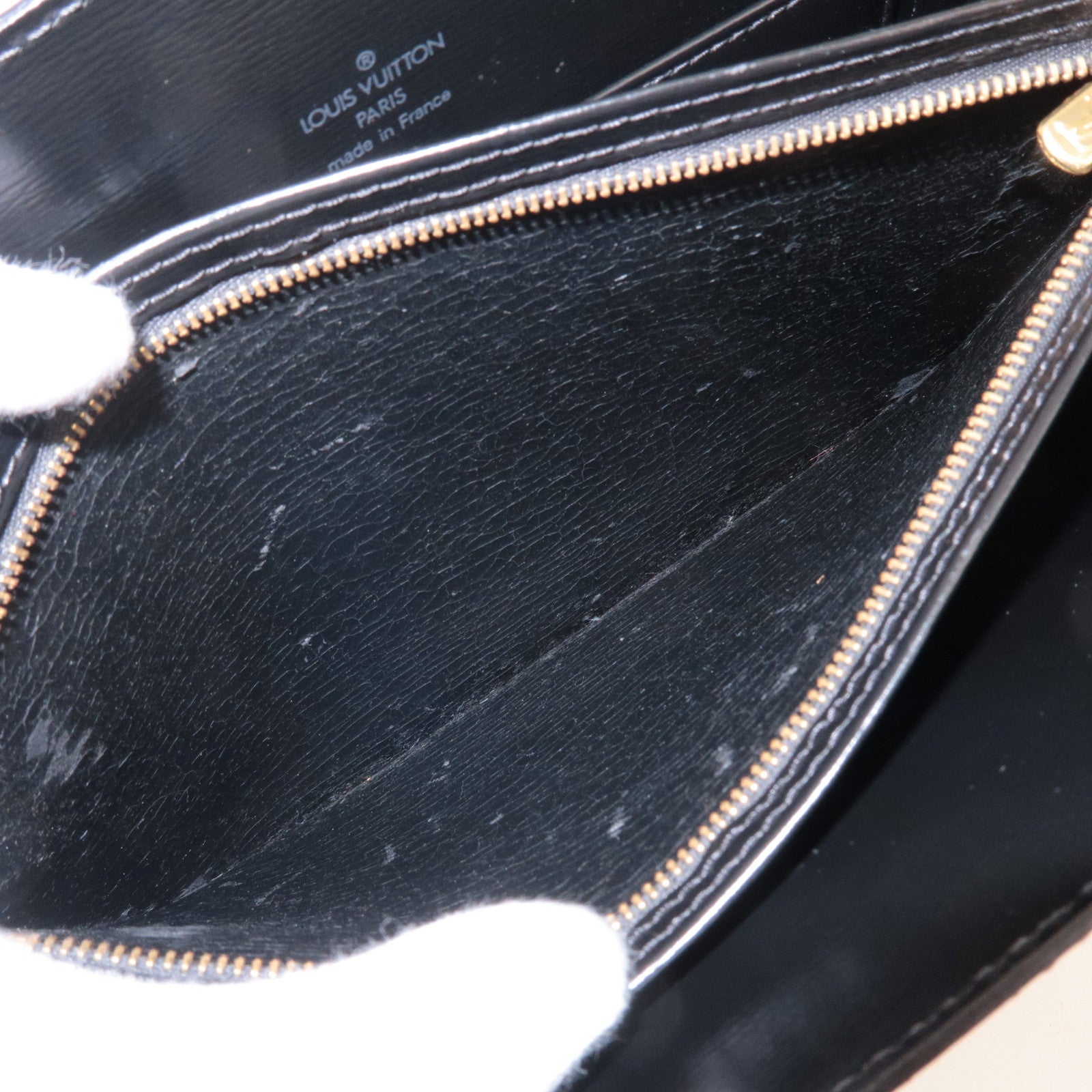 Authenticated used Louis Vuitton Louis Vuitton Capuchin Shoulder Bag M52342 EPI Leather Noir, Adult Unisex, Size: (HxWxD): 23cm x 26cm x 5.5cm / 9.05