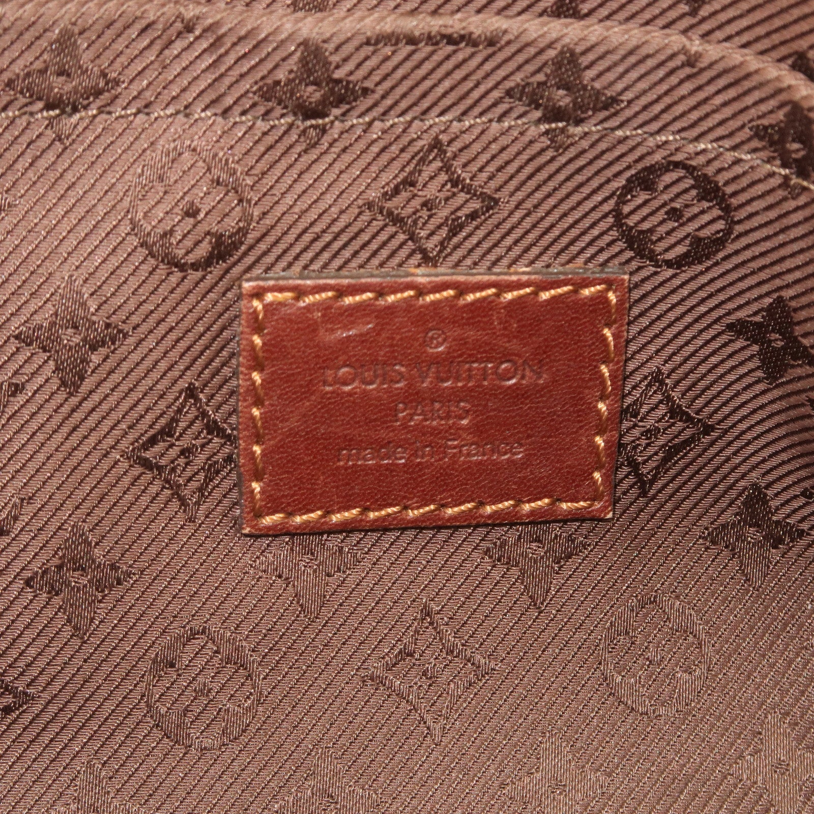 Borsa Louis Vuitton Sirius 50 in tela monogram e pelle naturale