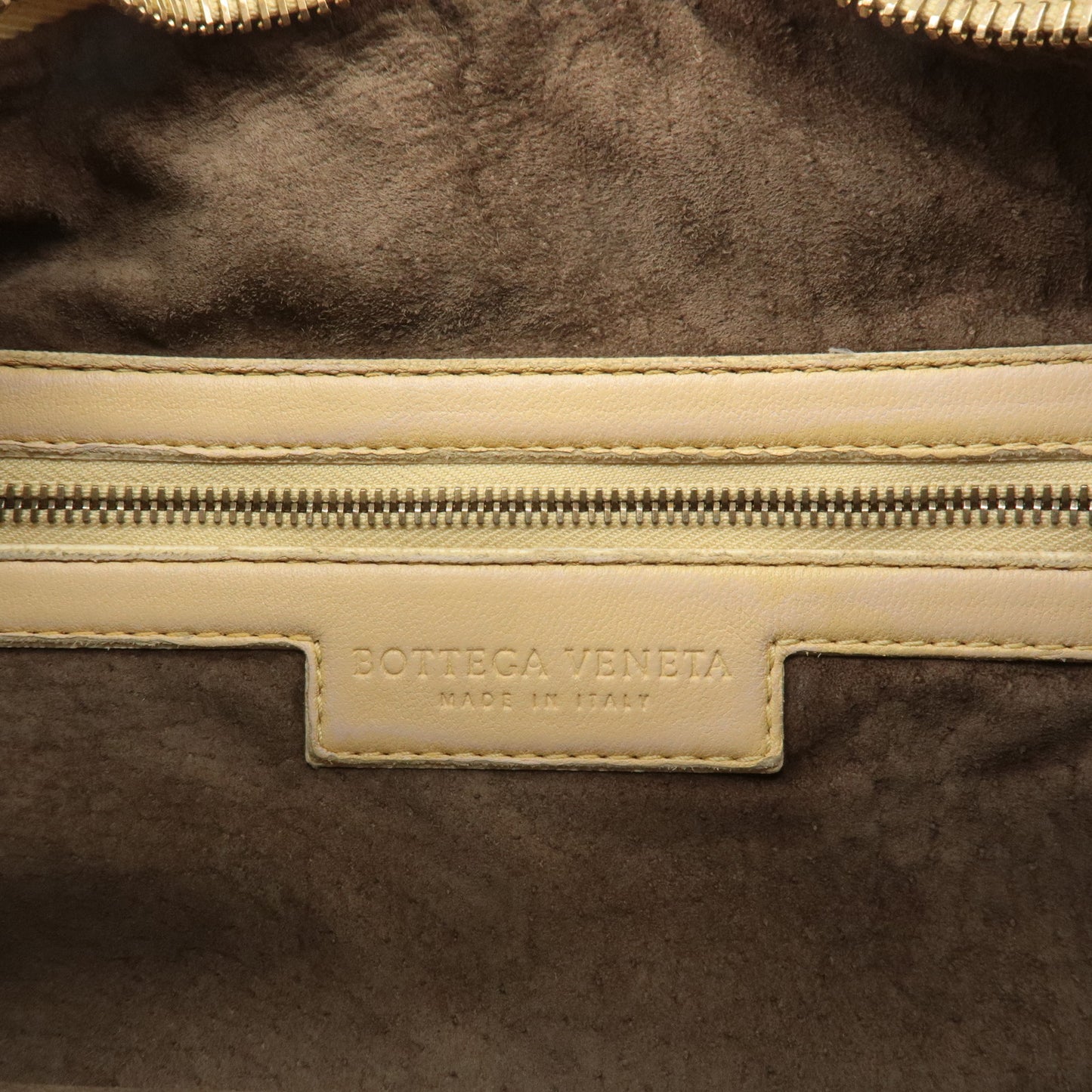 BOTTEGA VENETA Hobo Intrecciato Leather Shoulder Bag Cream 115653
