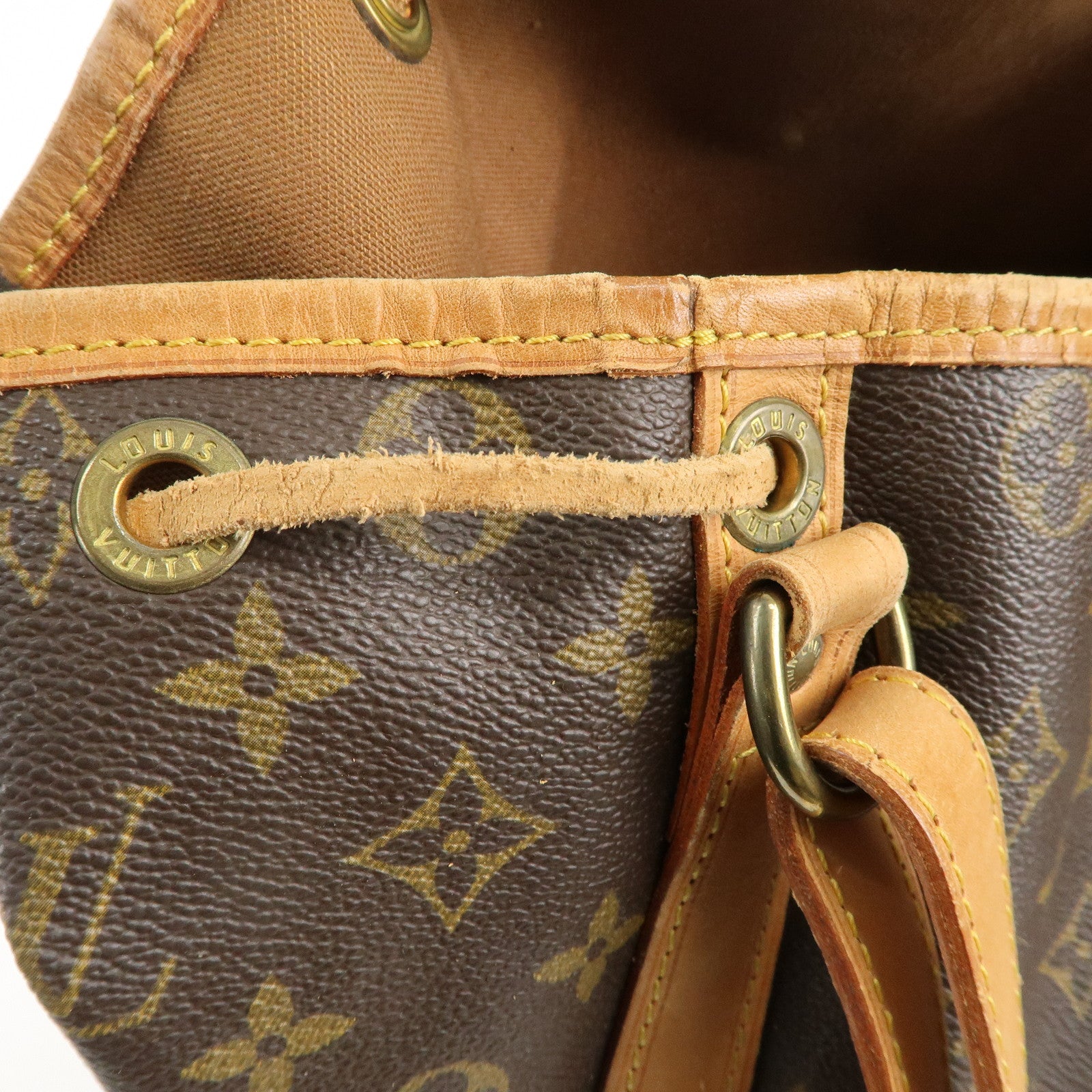 Louis Vuitton Monogram Noe Shoulder Bag Brown M42224